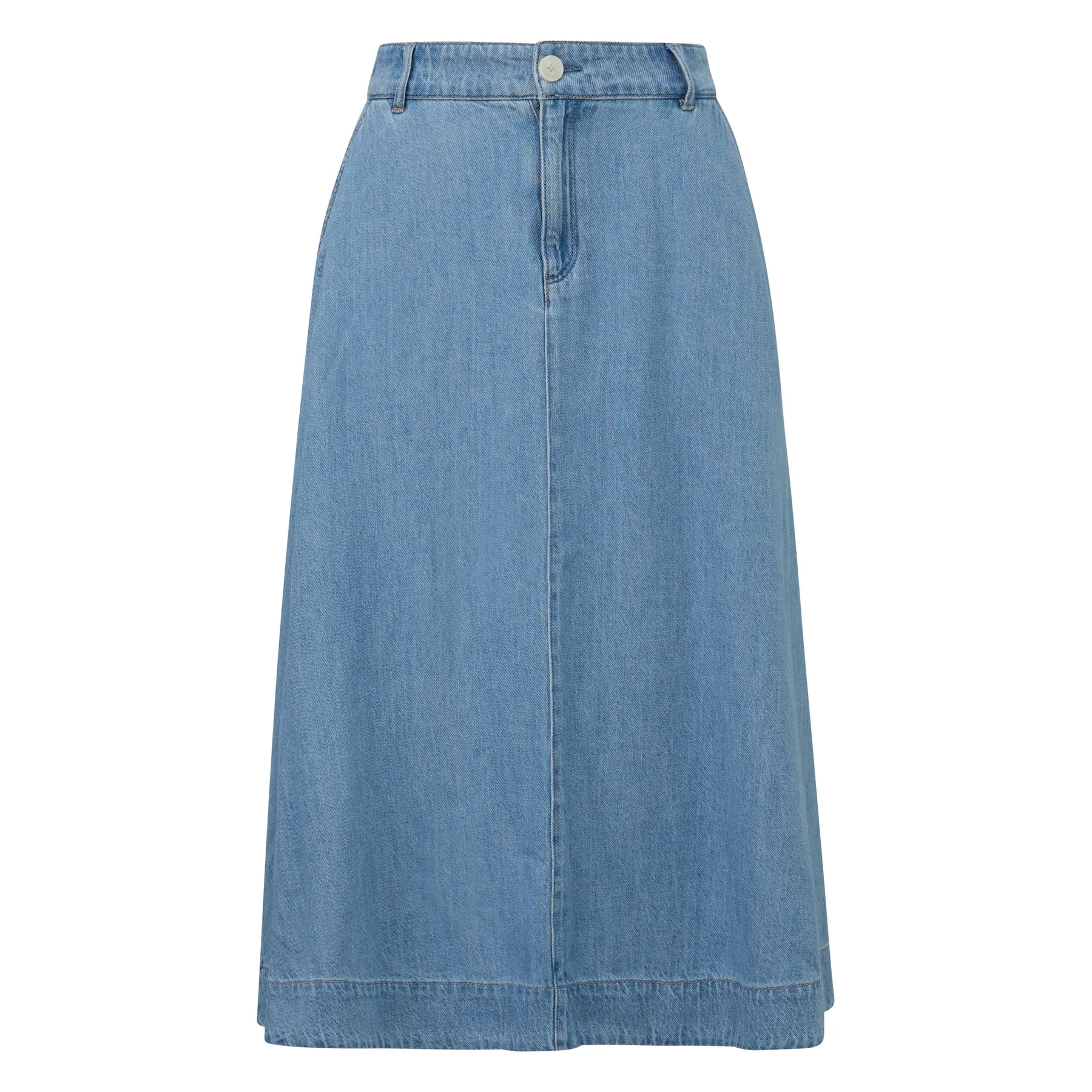Midi-Jeansrock mit Gürtelschlaufen und italienischen Taschen Damen s.Oliver