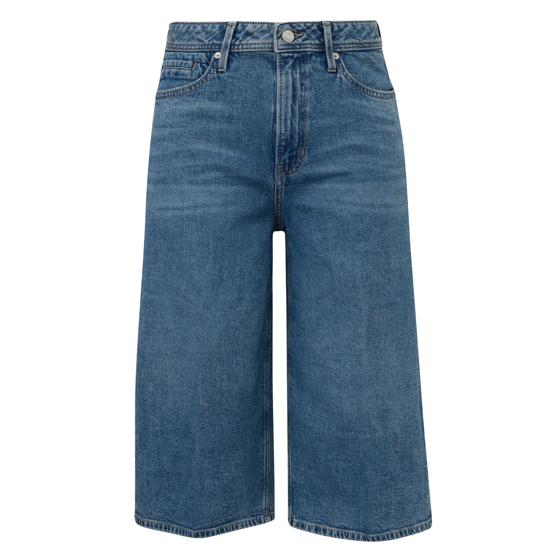 Jeans weitgeschnitten Capri normale Passform mit weitem Bein für Damen s.Oliver Suri
