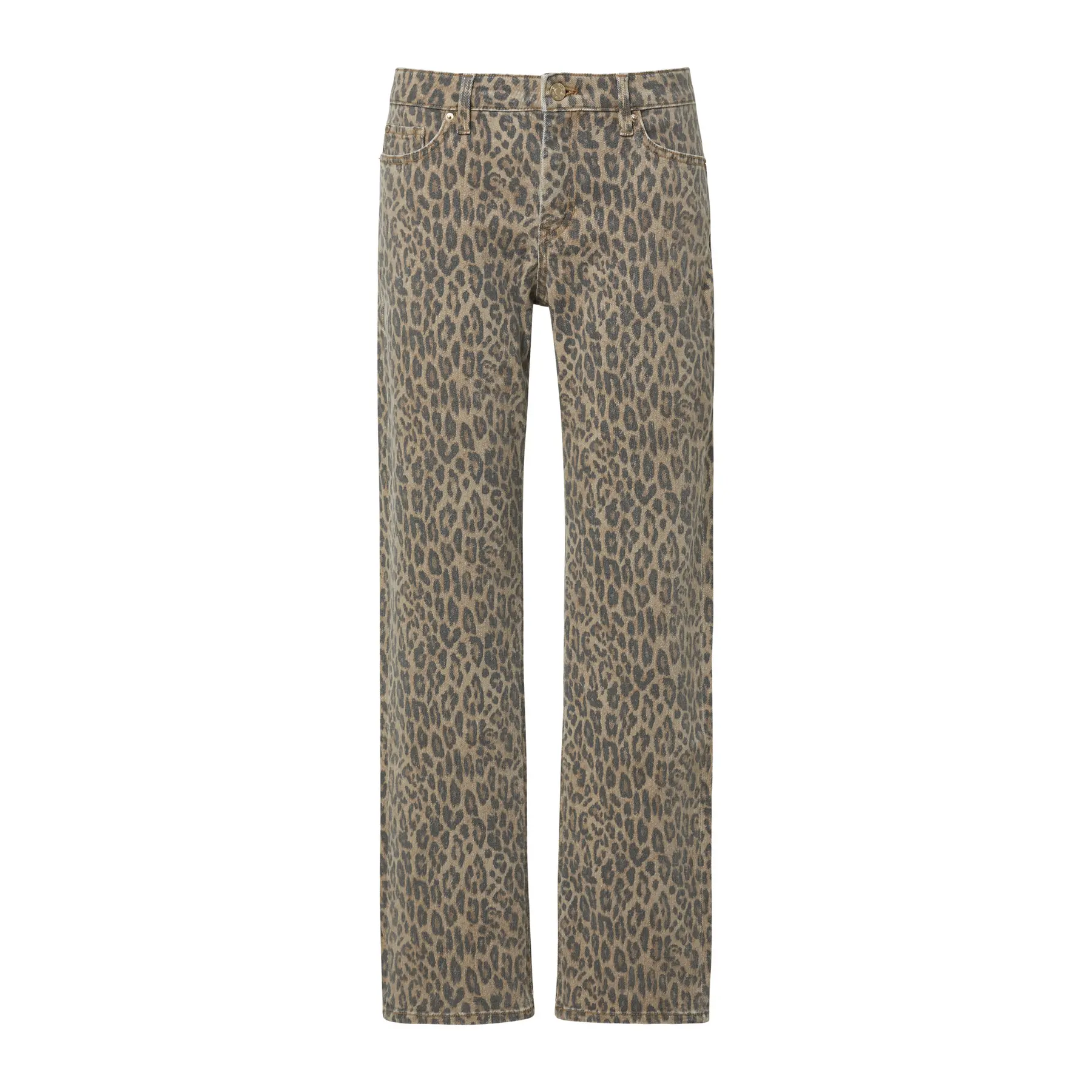 Gerade geschnittene Jeans mit Leo-Print für Damen s.Oliver Karolin