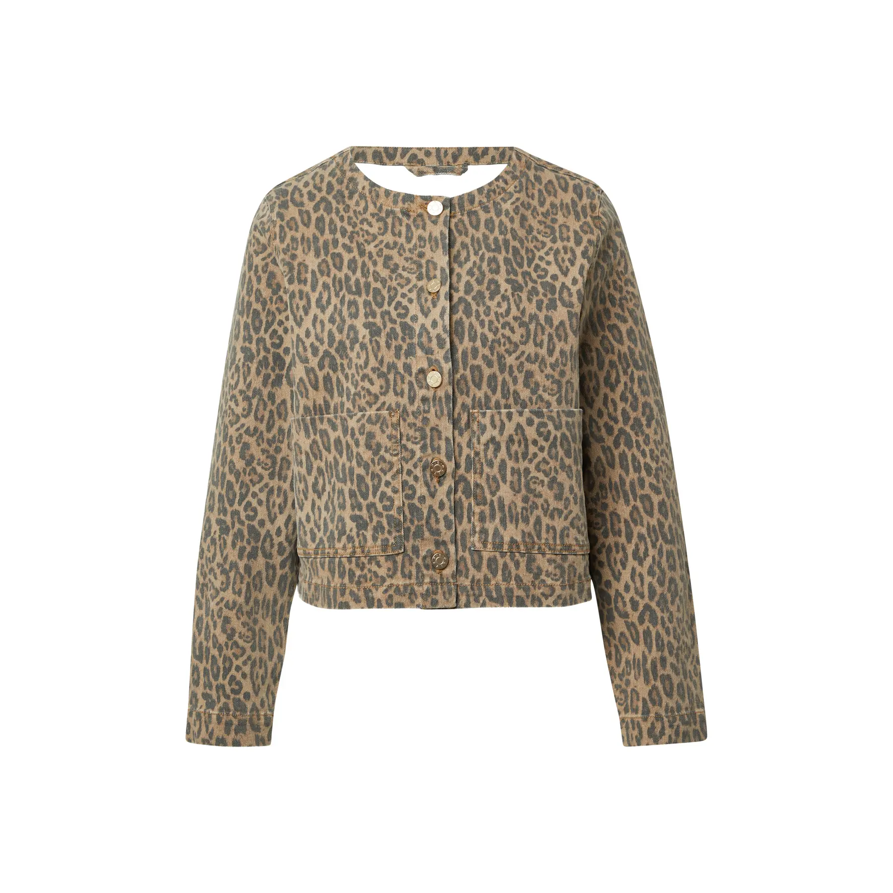 Damen Jeansjacke mit Leopardenmuster s.Oliver