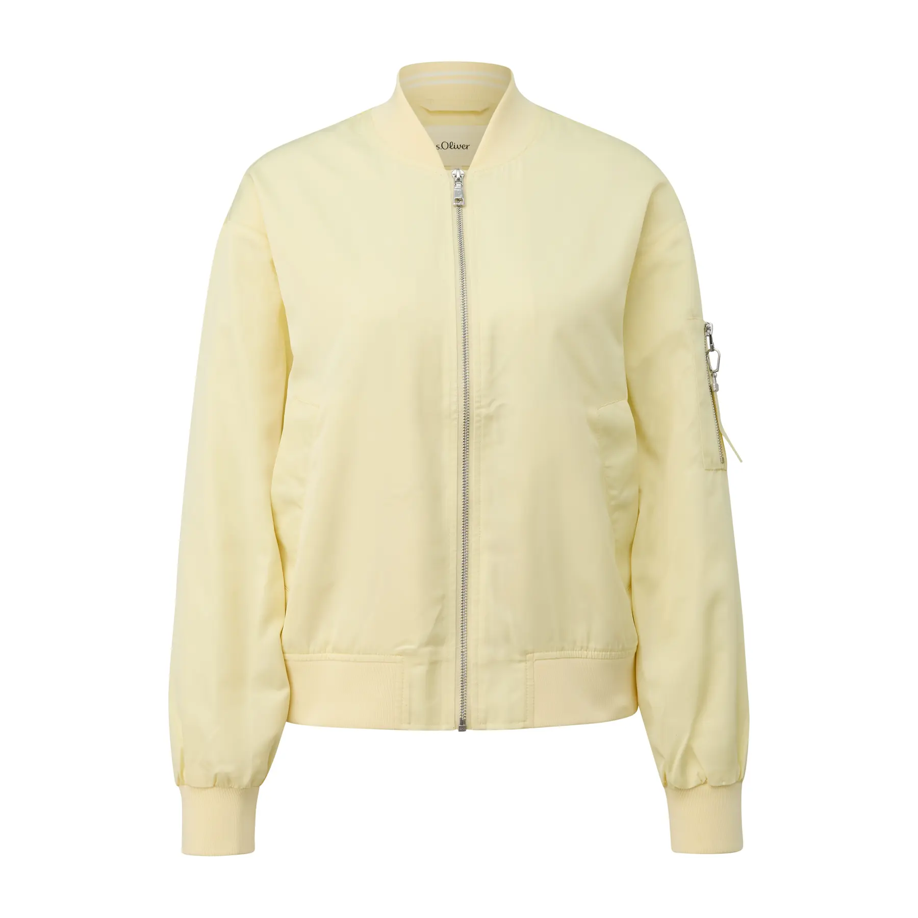Lässige Bomberjacke mit Rippkragen und Rippbündchen für Damen s.Oliver