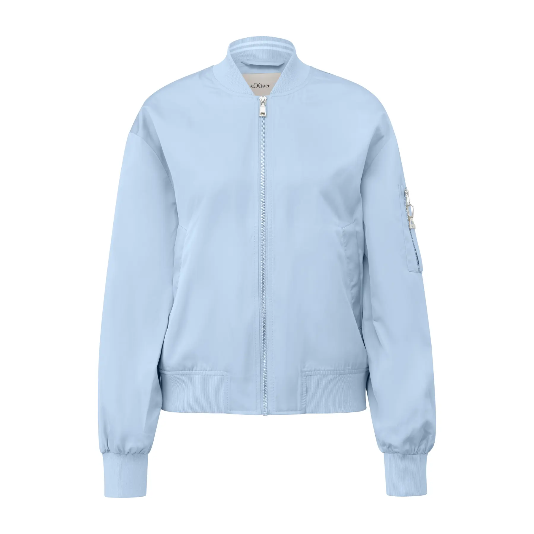 Lässige Bomberjacke mit Rippkragen und Rippbündchen für Damen s.Oliver