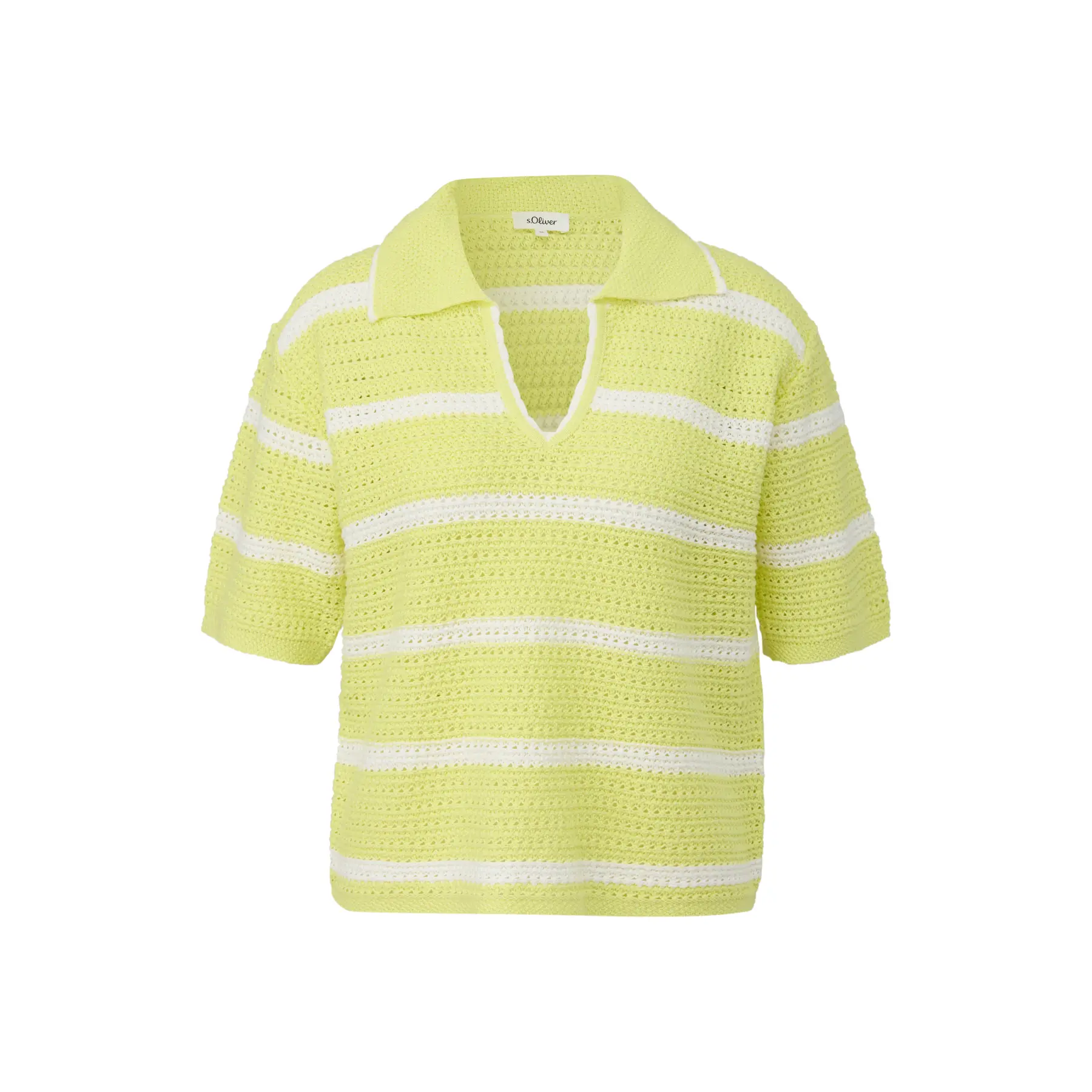 Pull aus Baumwollmischung mit V-Ausschnitt Damen s.Oliver