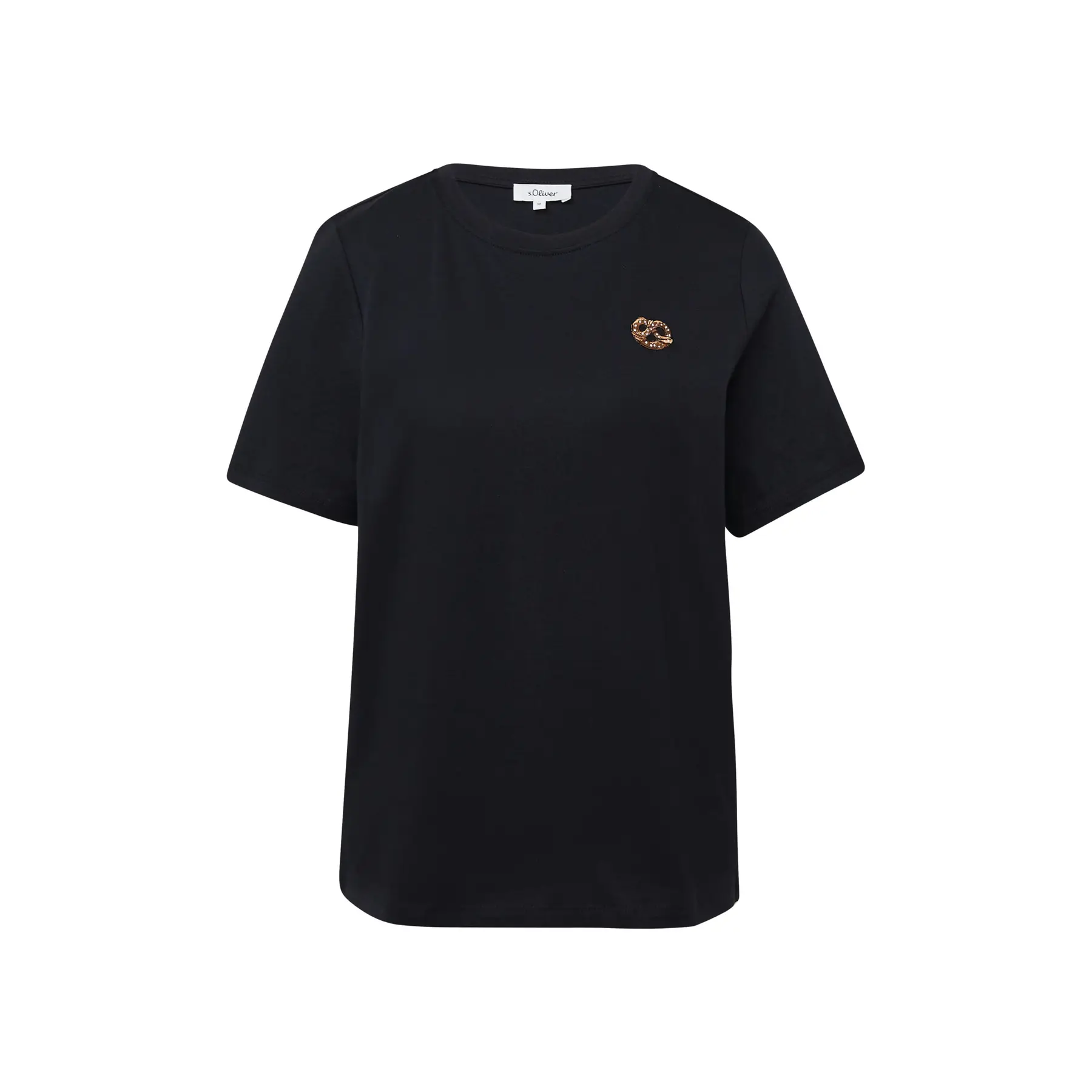 T-Shirt aus Baumwolle mit Stickerei Damen s.Oliver