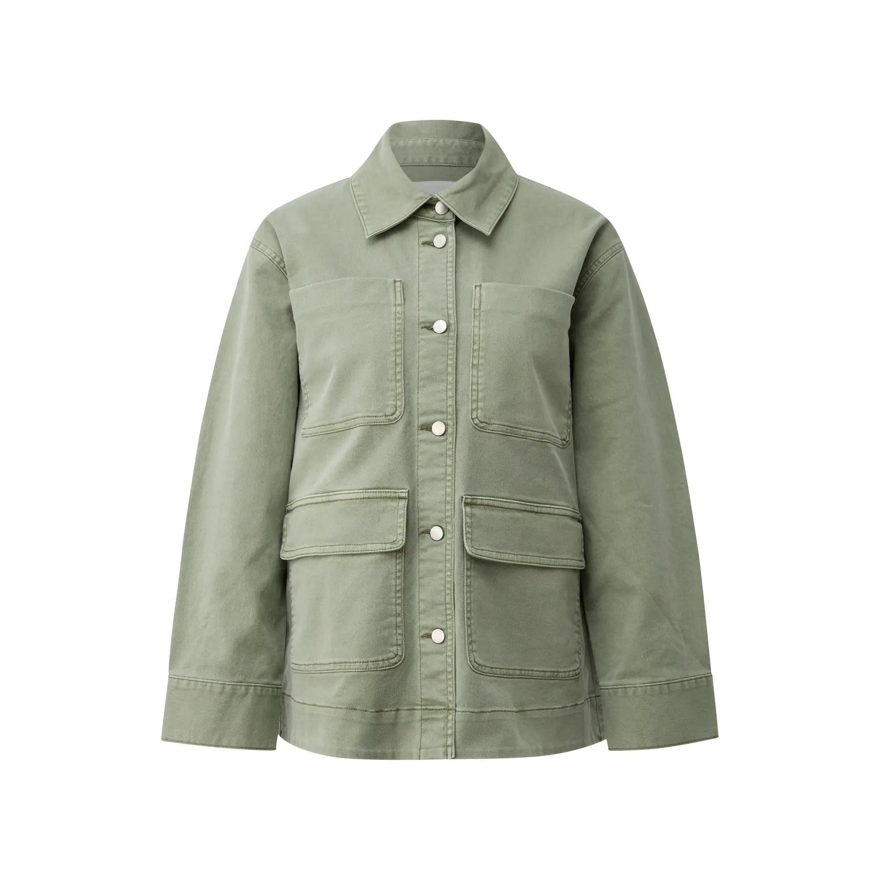 Blouson aus gemischtem, gefärbtem Baumwoll-Twill für Frauen s.Oliver