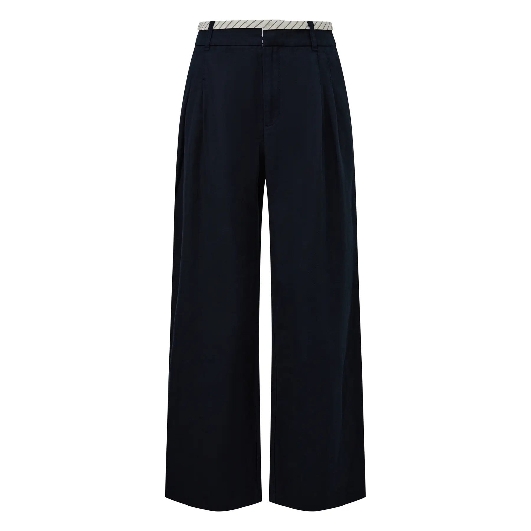 Hose aus Twill mit Übergrößenbeinen für Damen s.Oliver