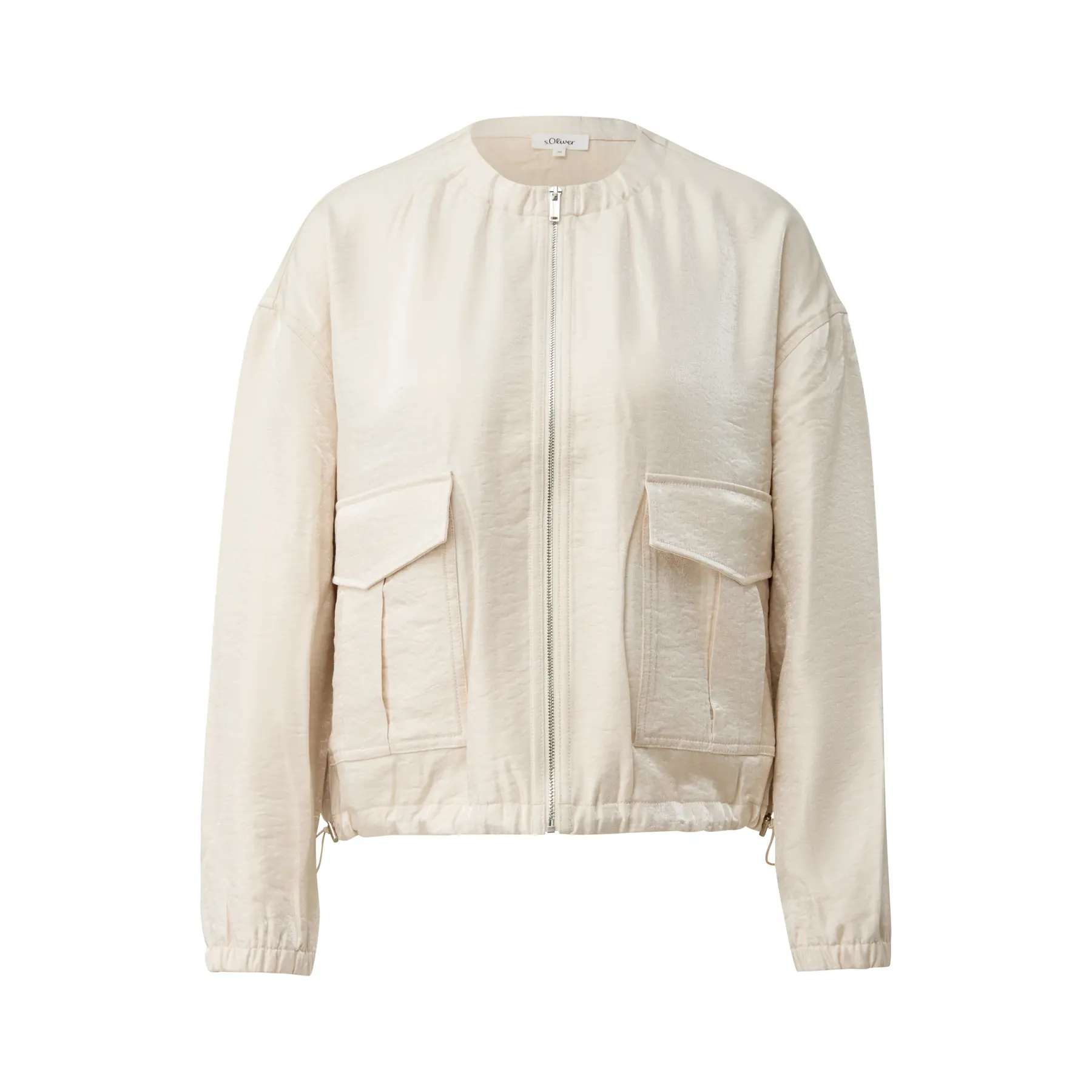 Damen Jacke aus Mischviskose mit aufgesetzter Tasche und Kordelzug am Saum s.Oliver