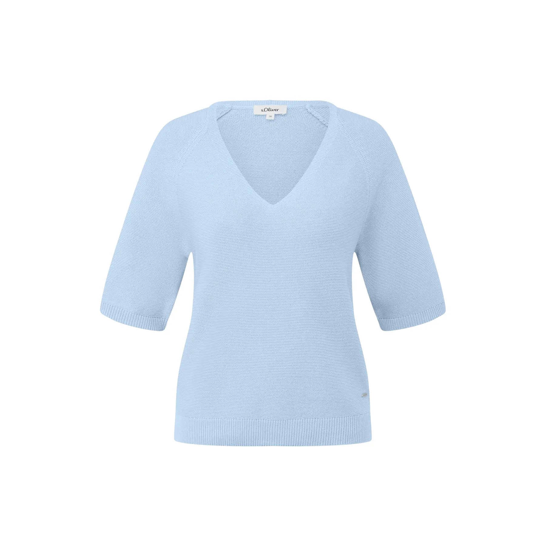 Pull aus Baumwollmischung mit V-Ausschnitt Damen s.Oliver