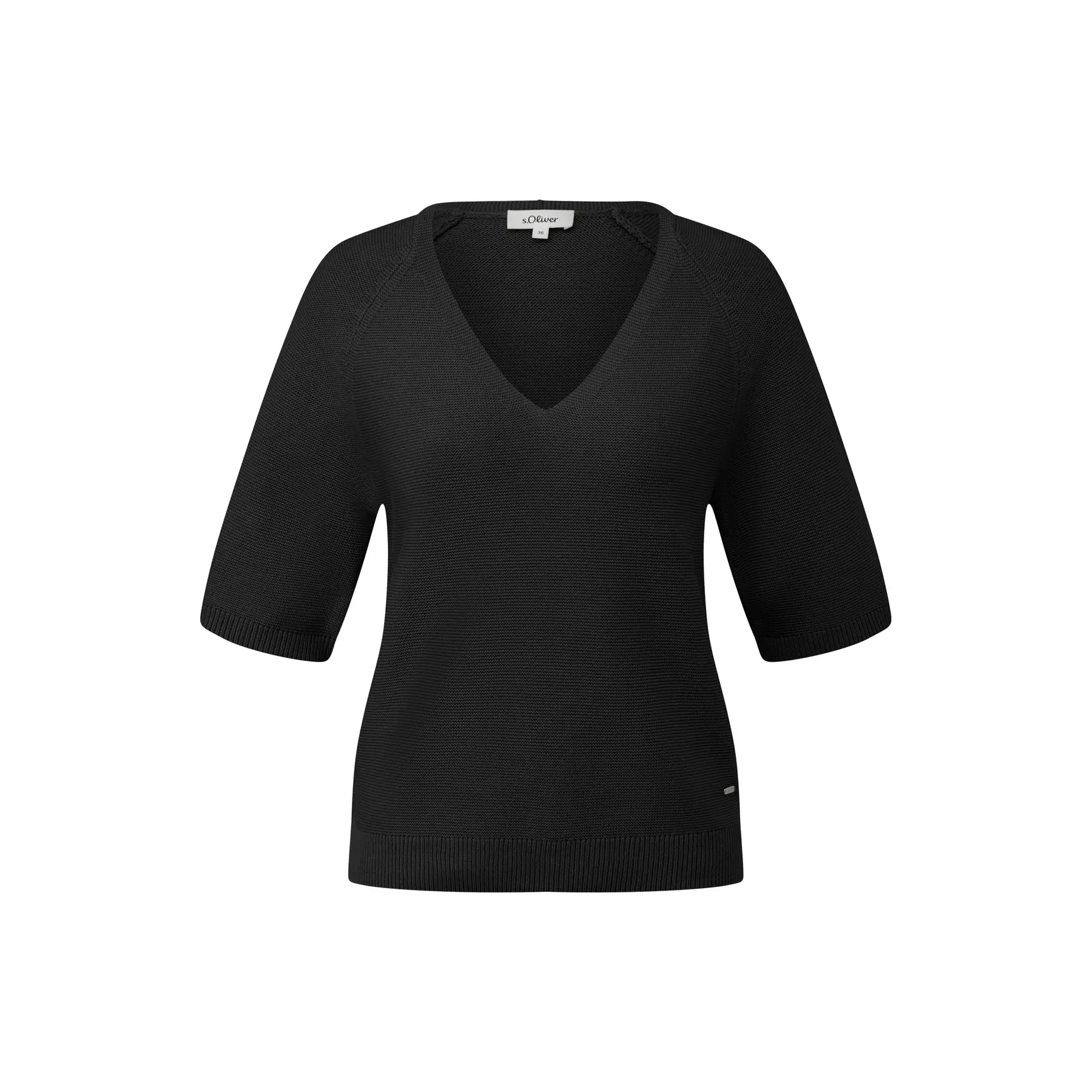 Pull aus Baumwollmischung mit V-Ausschnitt Damen s.Oliver