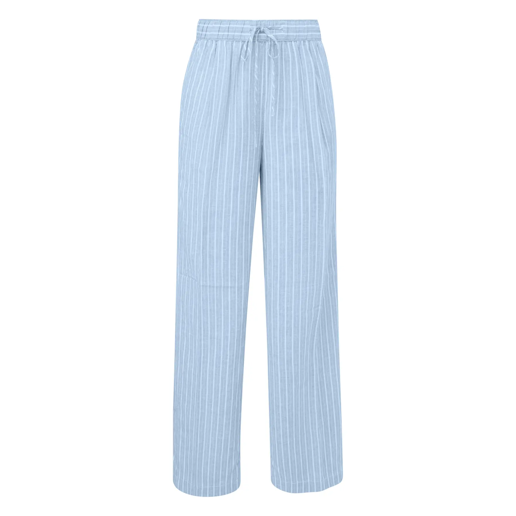 Leinenmix-Hose mit Rüschen und elastischem Bund für Frauen s.Oliver