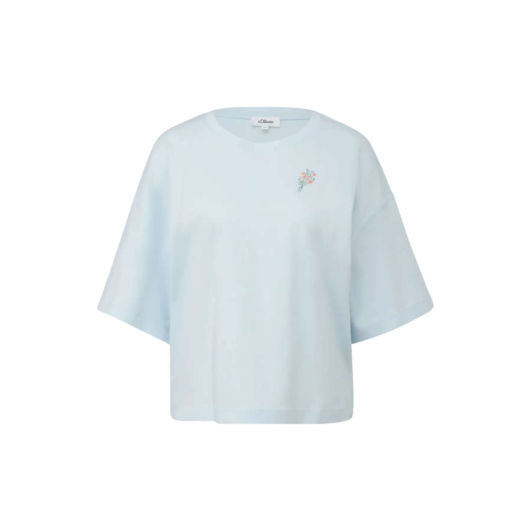 Oversized T-Shirt aus weichem Baumwolljersey mit Druck vorne und hinten Damen s.Oliver