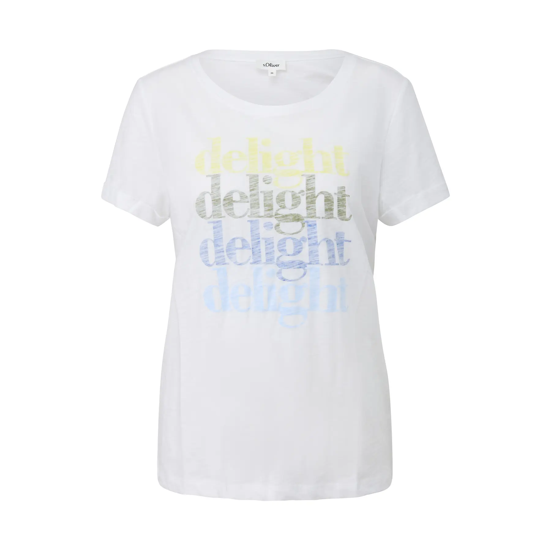 T-Shirt aus weichem Baumwolljersey mit Druck vorne Damen s.Oliver