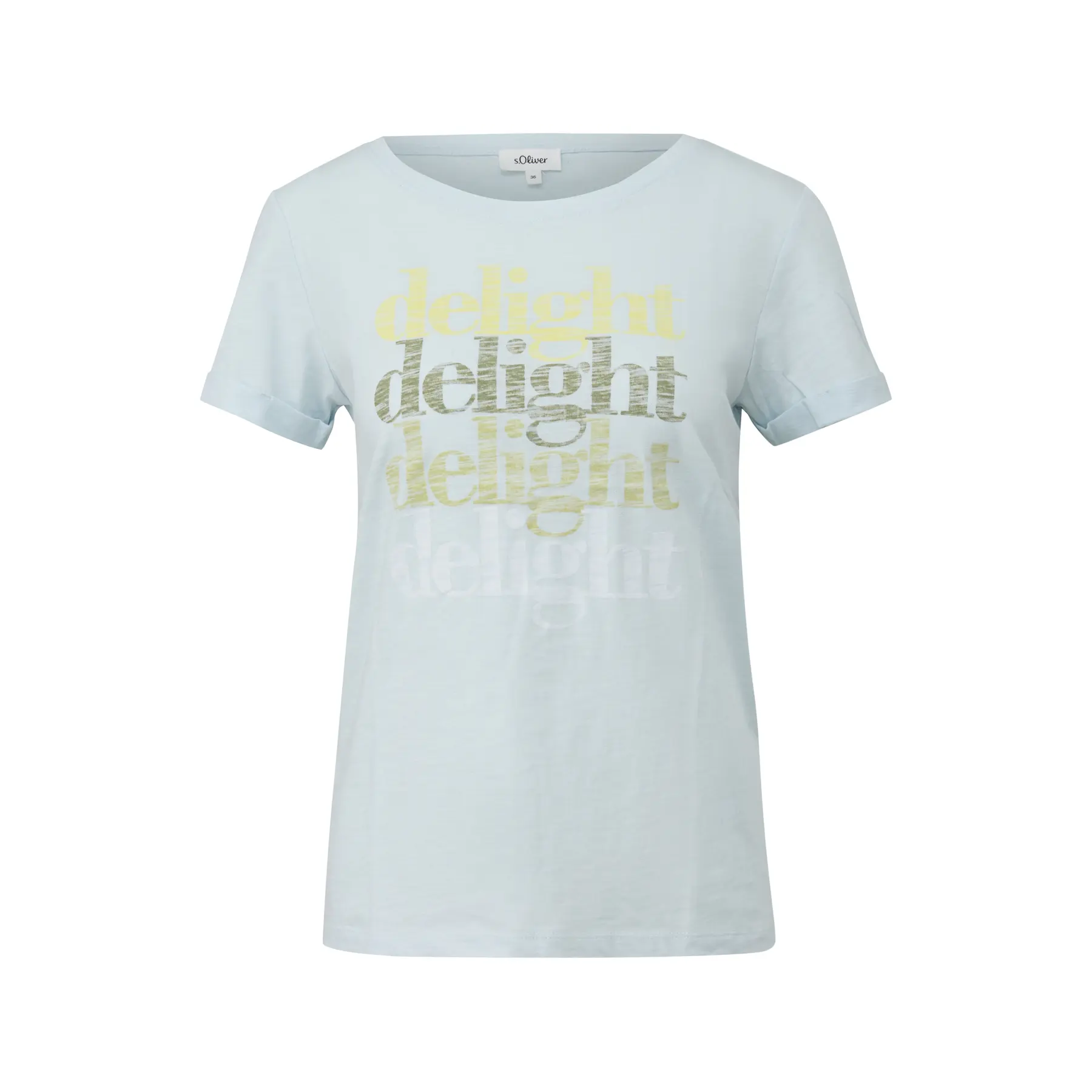 T-Shirt aus weichem Baumwolljersey mit Druck vorne Damen s.Oliver