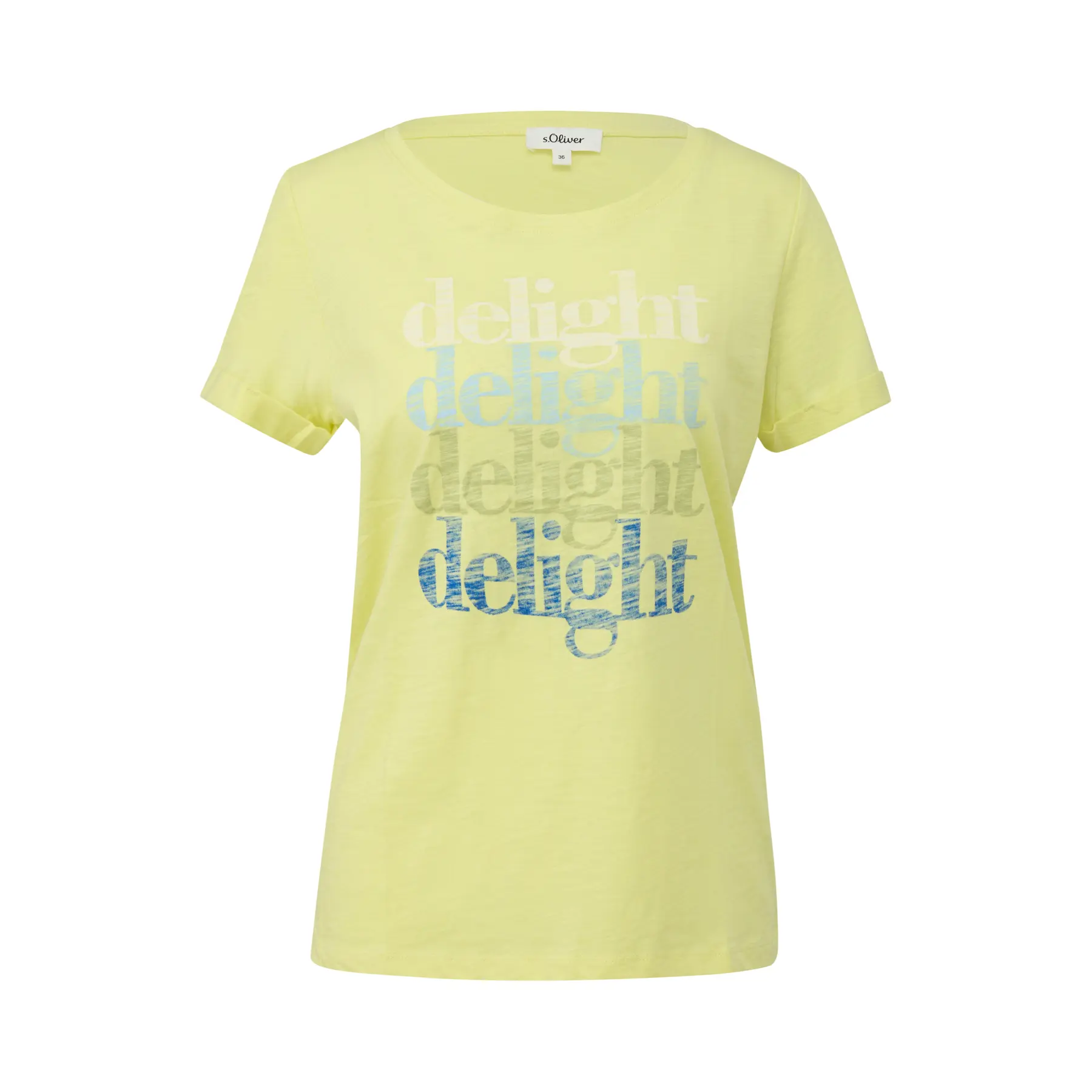 T-Shirt aus weichem Baumwolljersey mit Druck vorne Damen s.Oliver