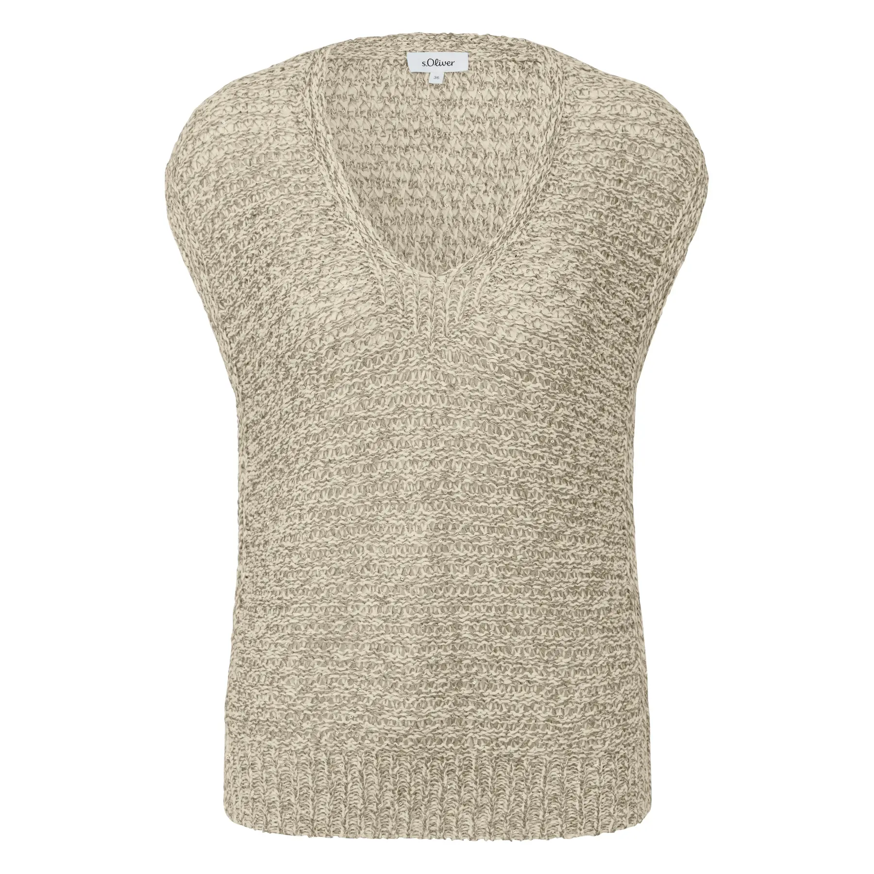 Leichter Strickpullover Lockere Passform mit V-Ausschnitt Damen s.Oliver
