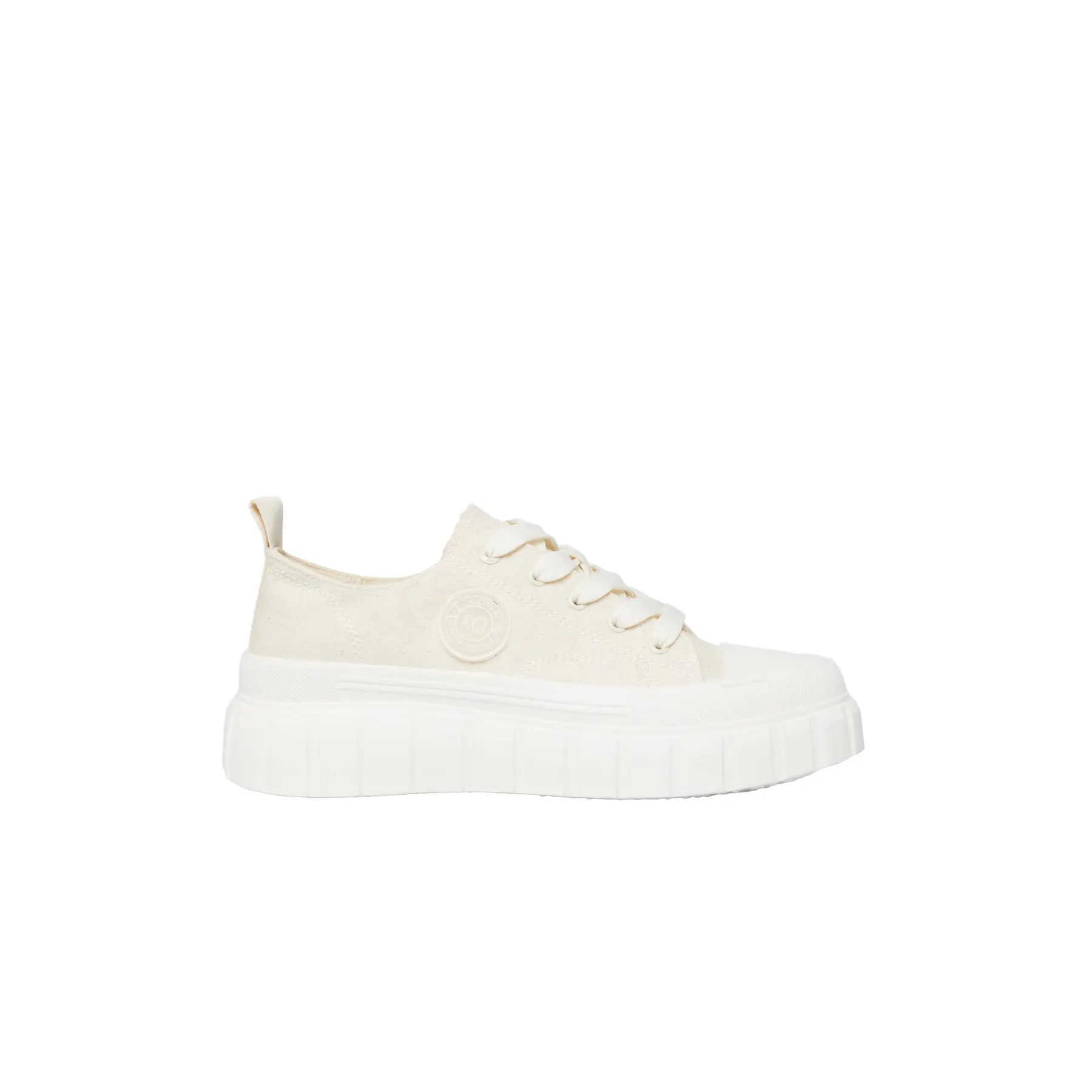 Baskets in tessuto con suola piatta donna
