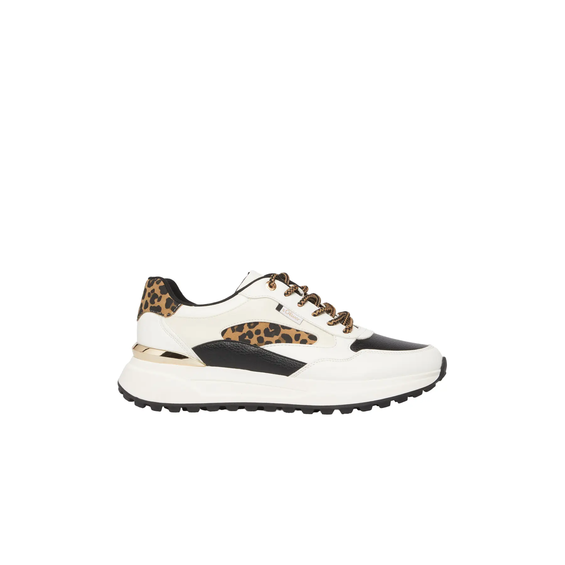Scarpe sportive effetto pelle con artwork donna