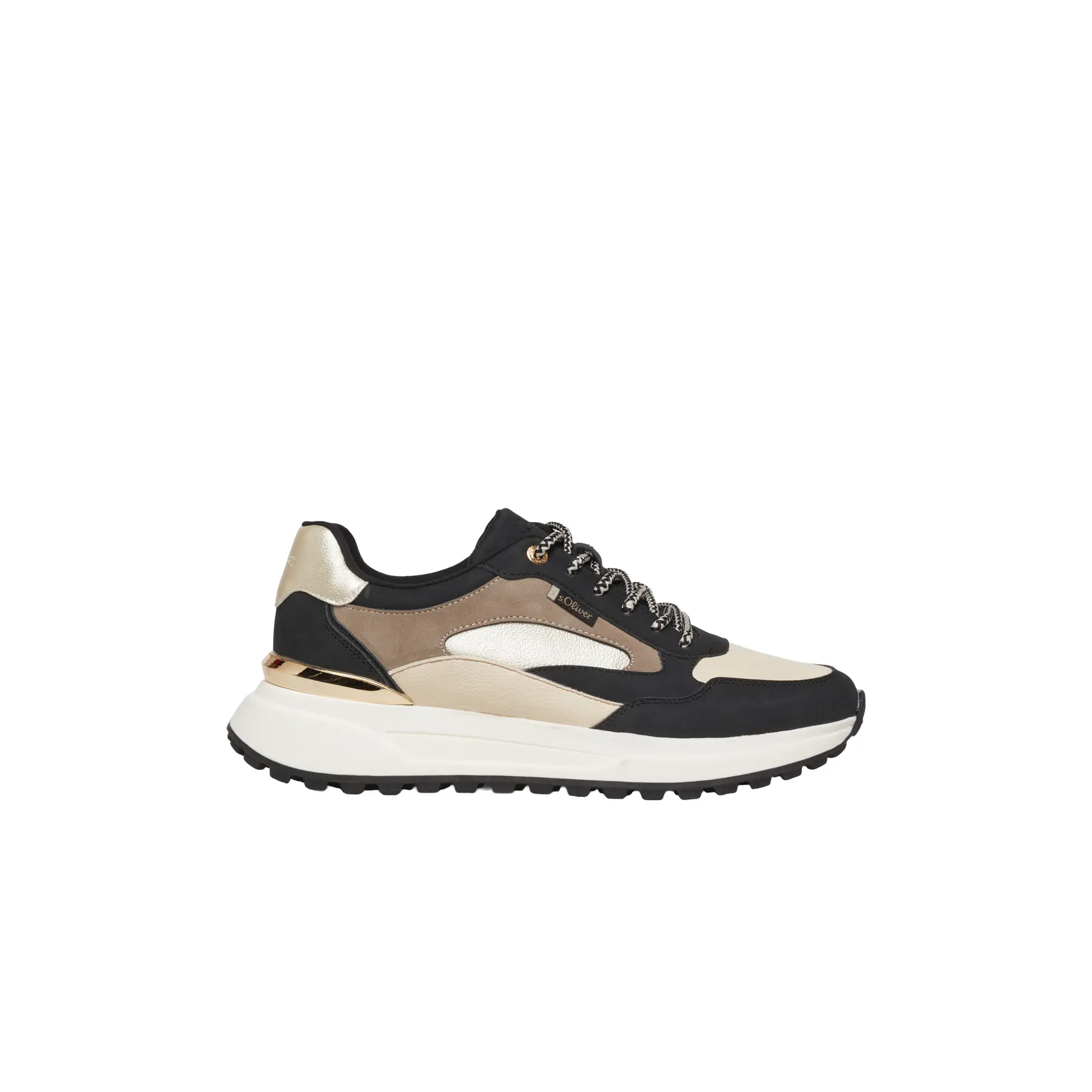 Scarpe sportive effetto pelle con artwork donna