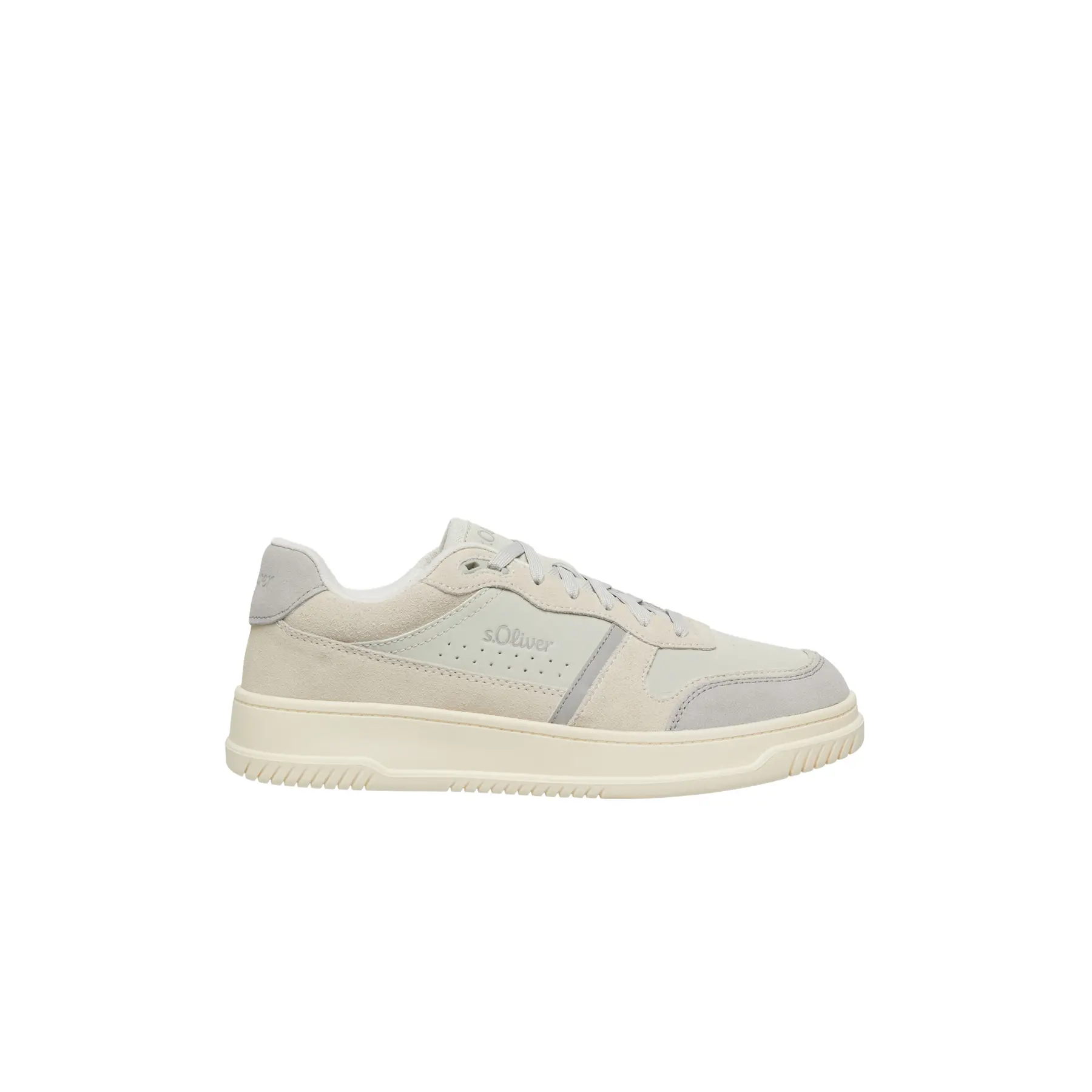 Sneakers in pelle con suola platform donna