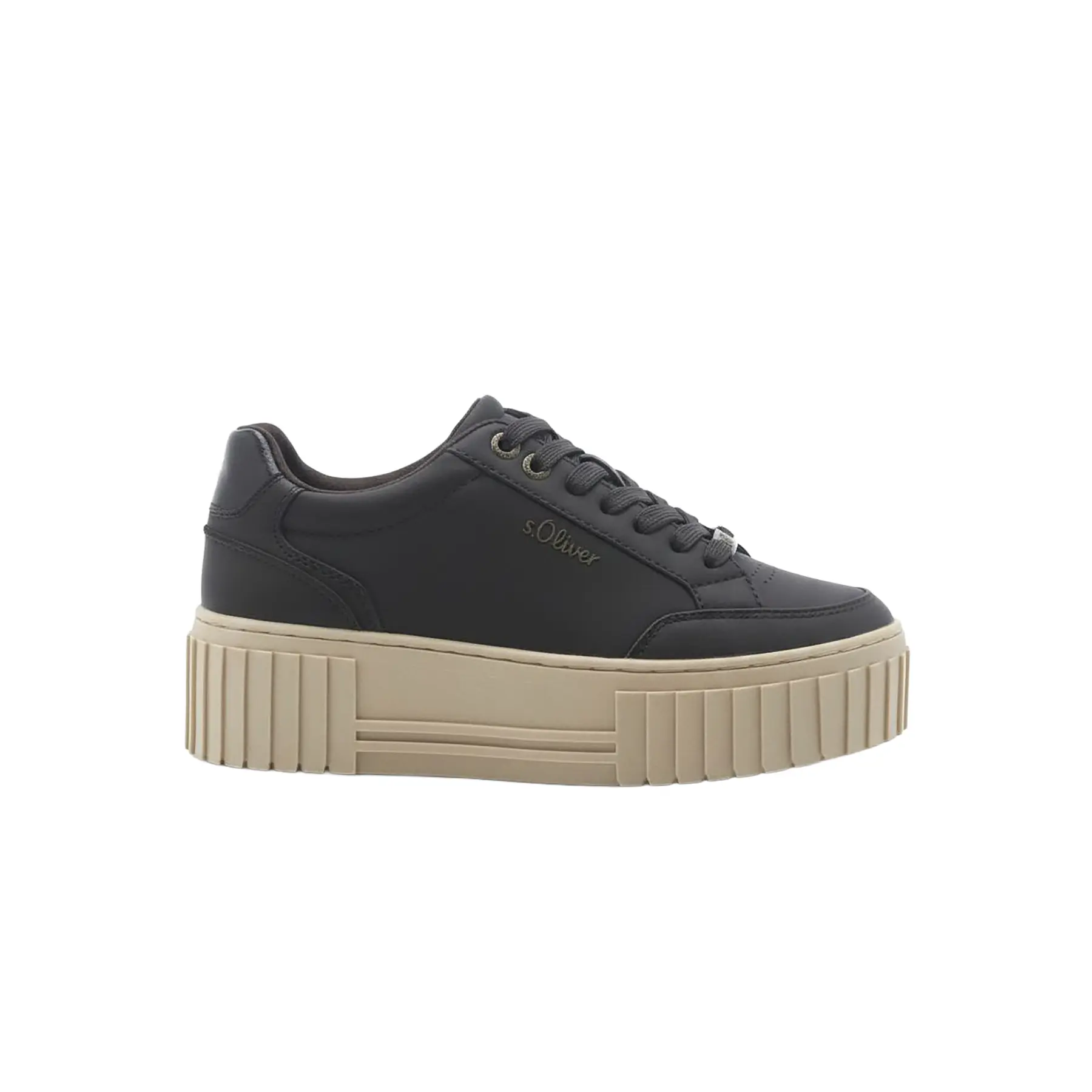 Scarpe con suola piattaforma con dettaglio leopardato donna