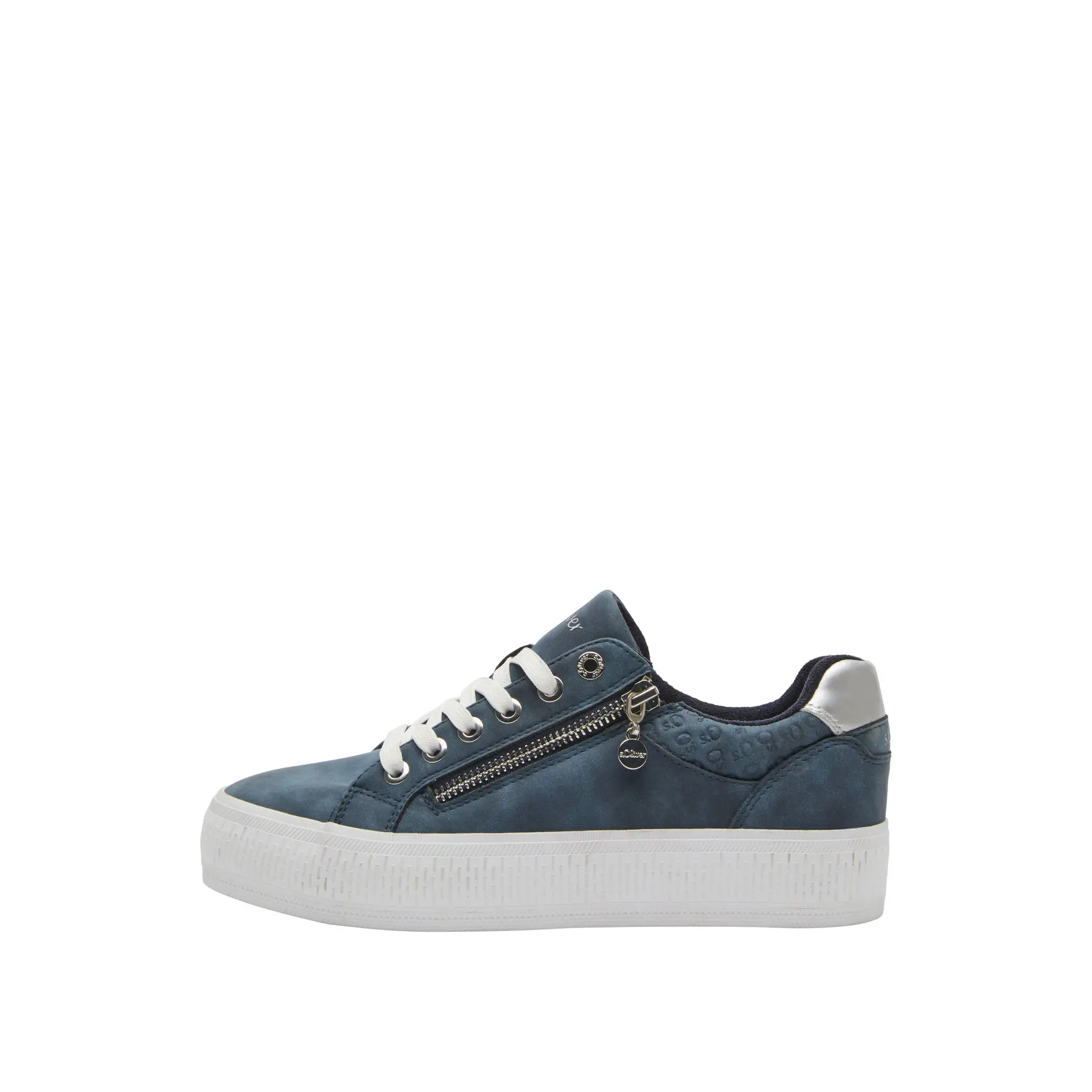 Scarpe con zip e suola in gomma donna