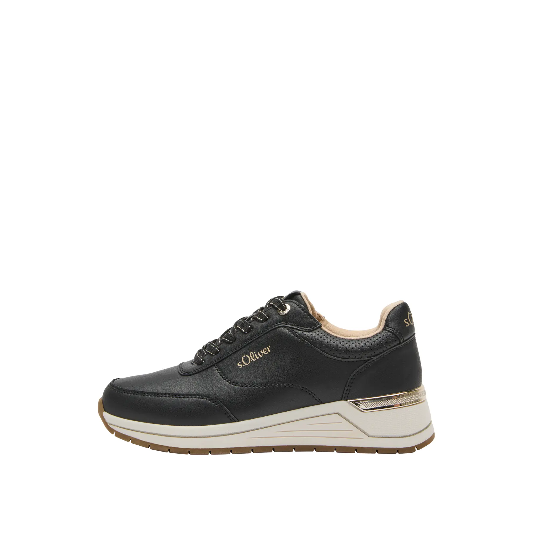 Scarpe con suola platform e logo impresso donna