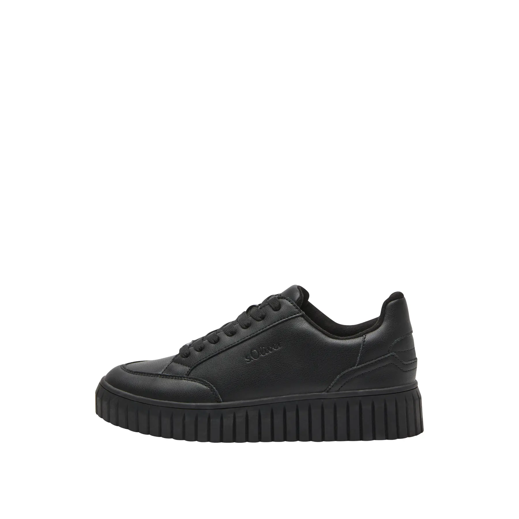 Sneakers con suola piatta con logo donna