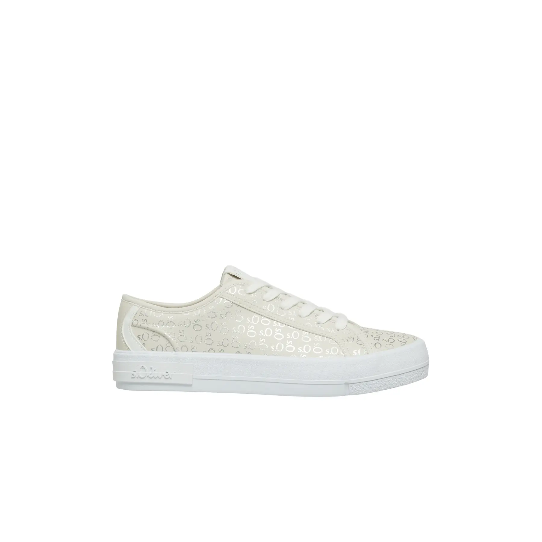 Sneakers con lacci e suola piatta donna