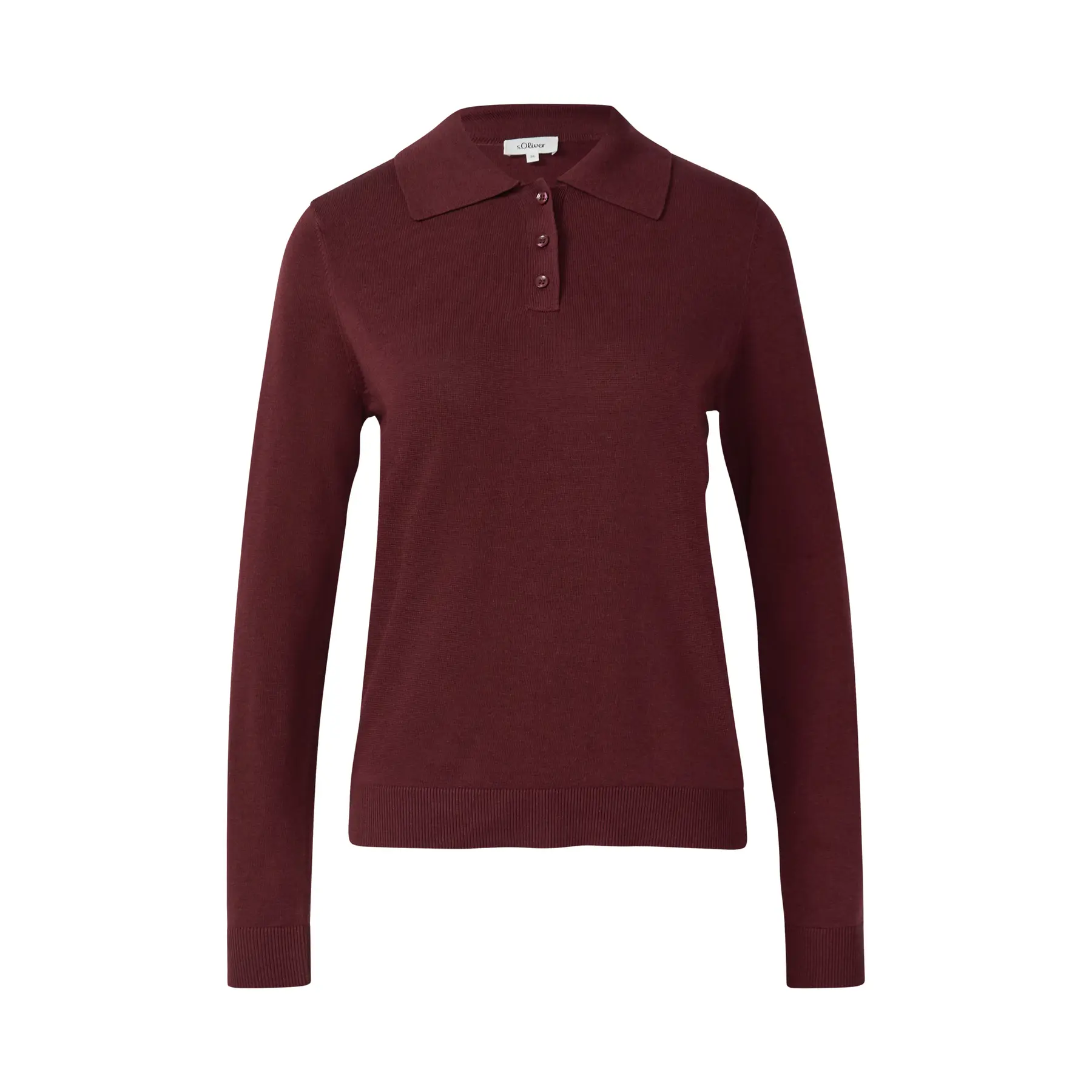 Pull aus Strick mit Polo-Kragen für Damen s.Oliver