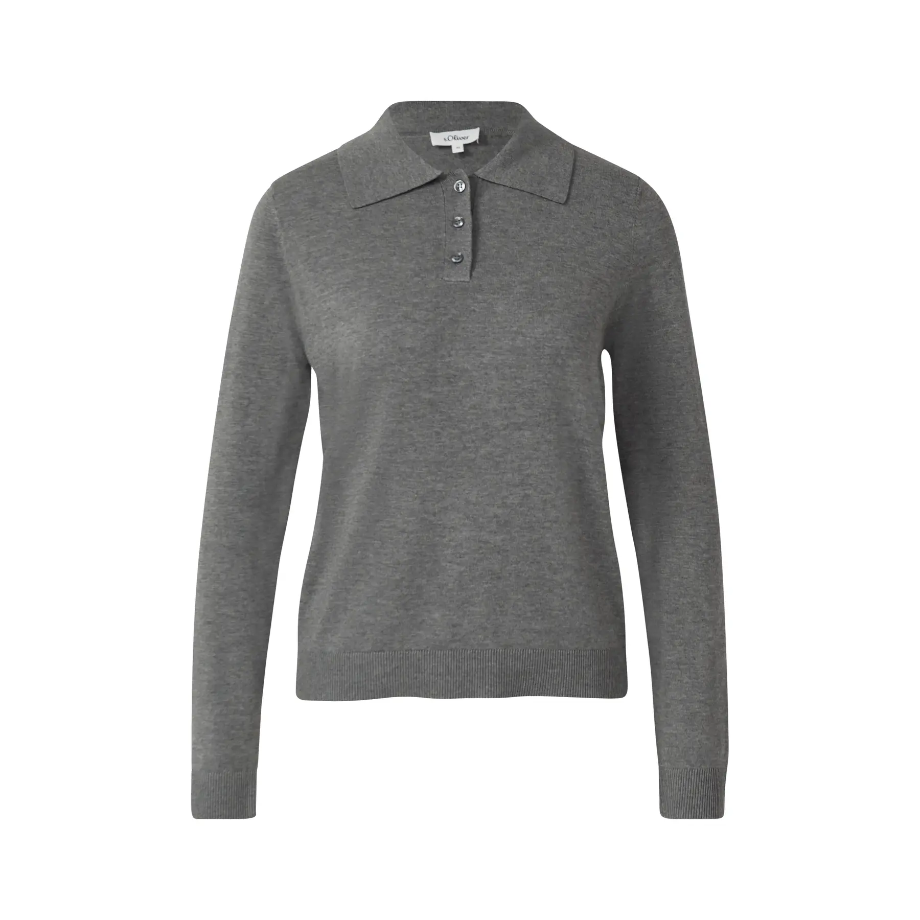 Pull aus Strick mit Polo-Kragen für Damen s.Oliver