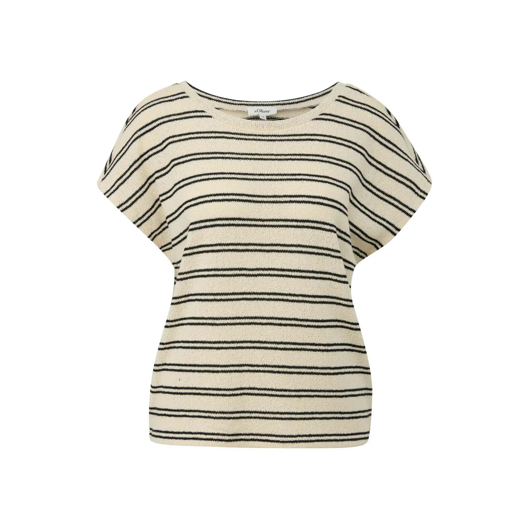 Gestreifter Damen Sweatshirt mit lässigem Schnitt und Rundhalsausschnitt s.Oliver