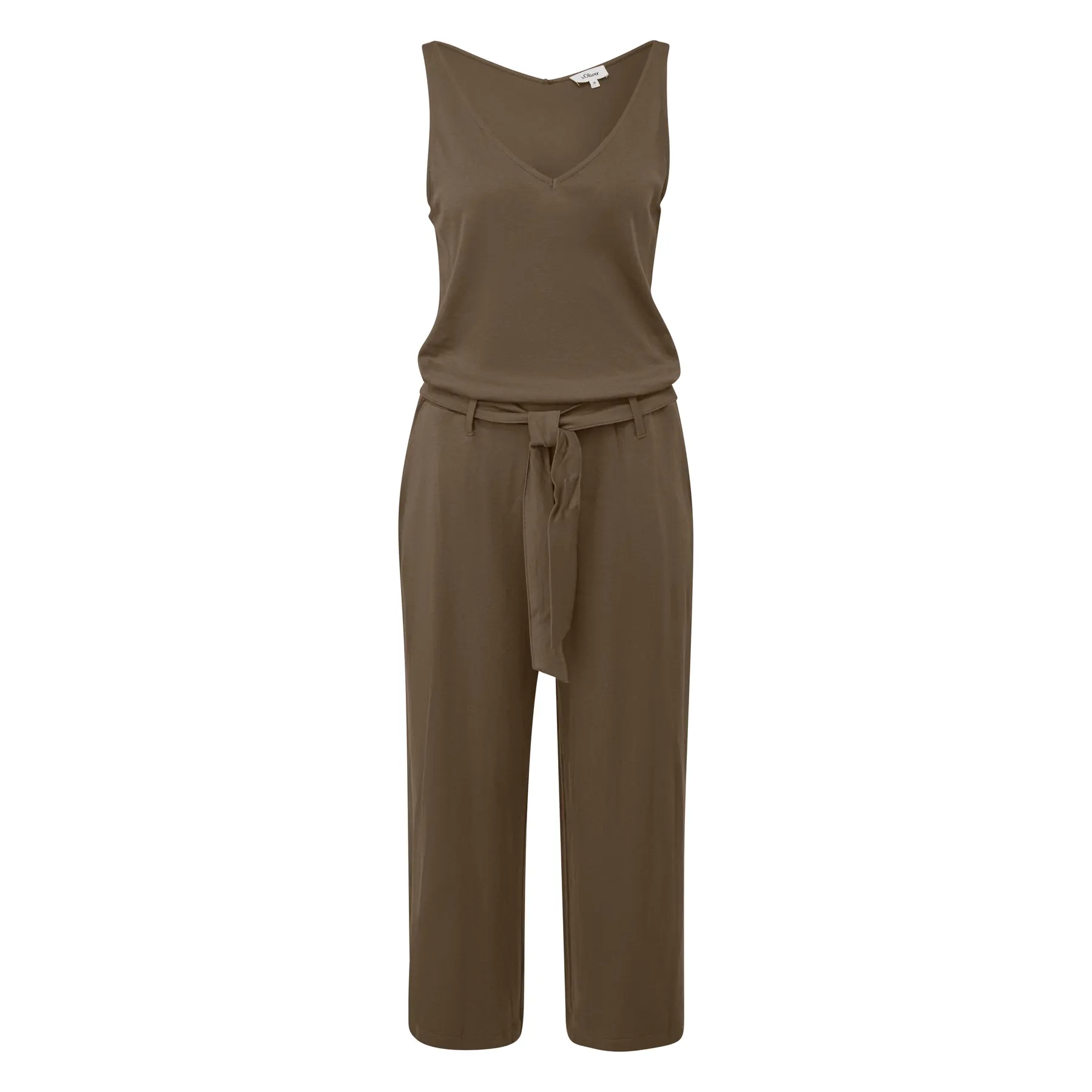 Ärmelloses Jersey-Interlock-Top mit Gürtel für Damen s.Oliver