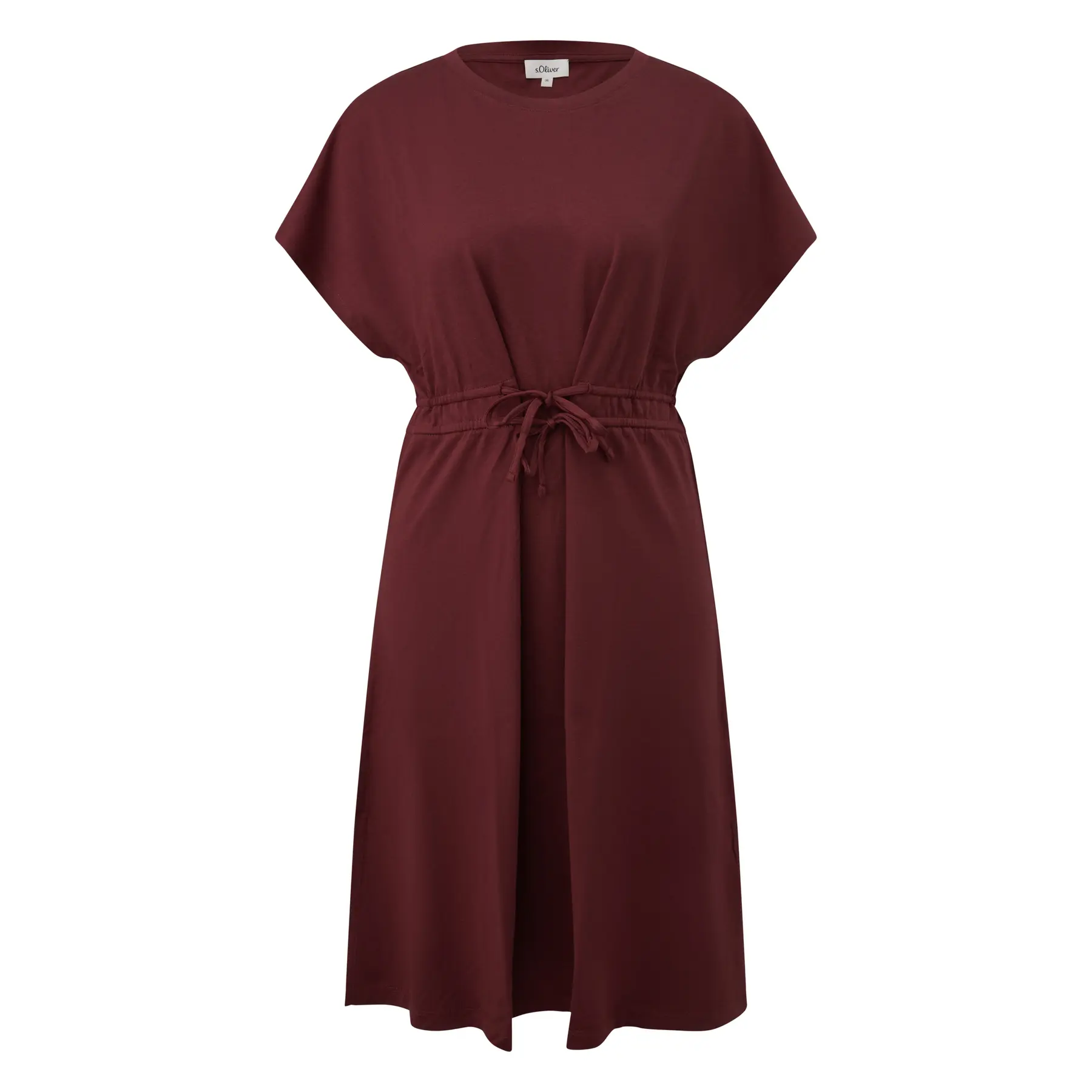 Ärmelloses Jerseykleid mit Kordelzug und ausgestelltem Saum Damen s.Oliver