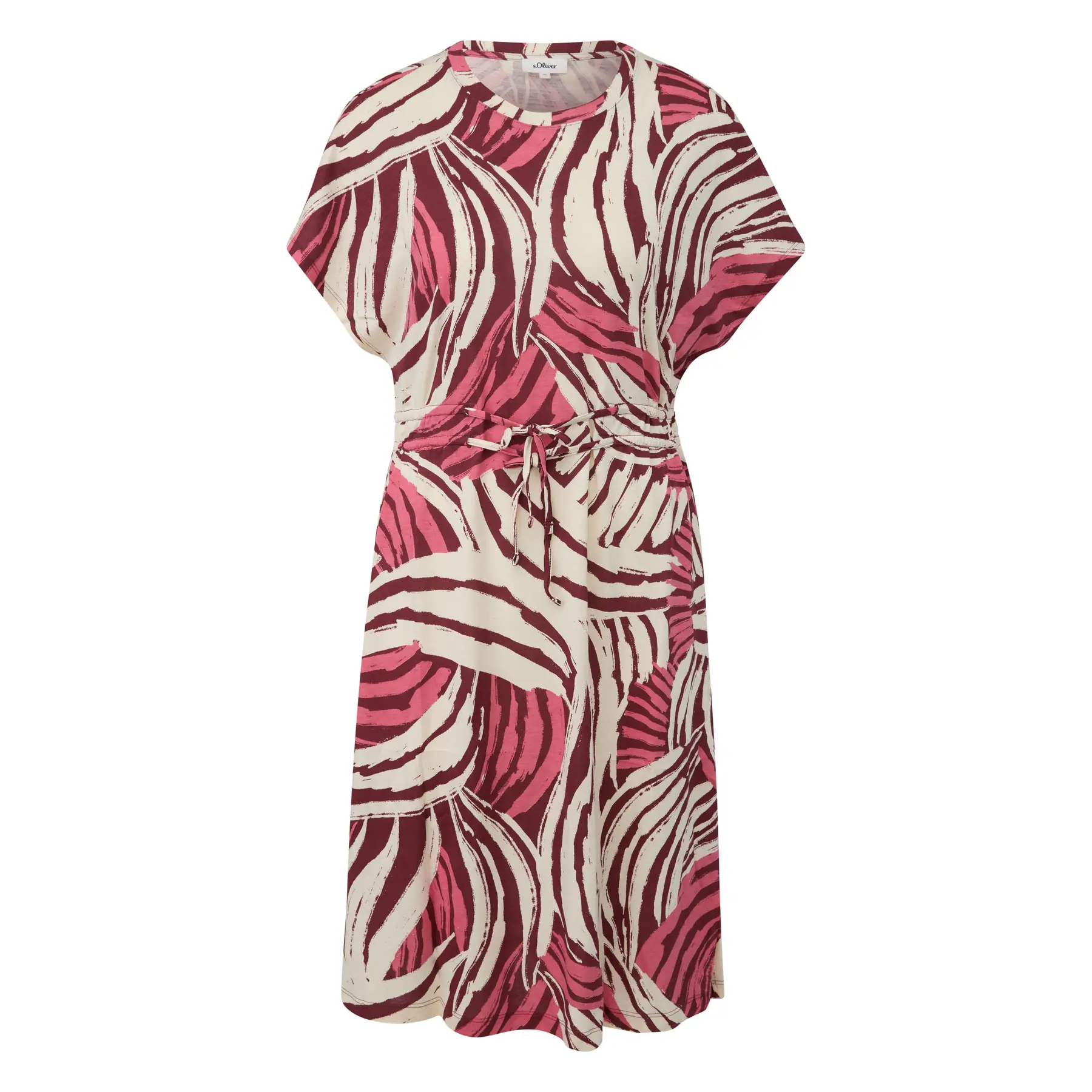 Ärmelloses Jerseykleid mit Kordelzug und ausgestelltem Saum Damen s.Oliver