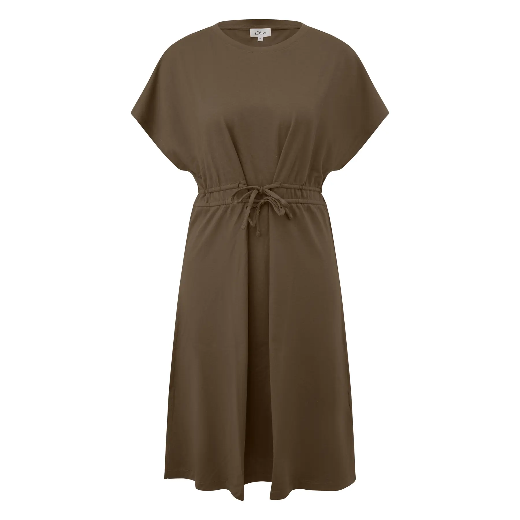 Ärmelloses Jerseykleid mit Kordelzug und ausgestelltem Saum Damen s.Oliver