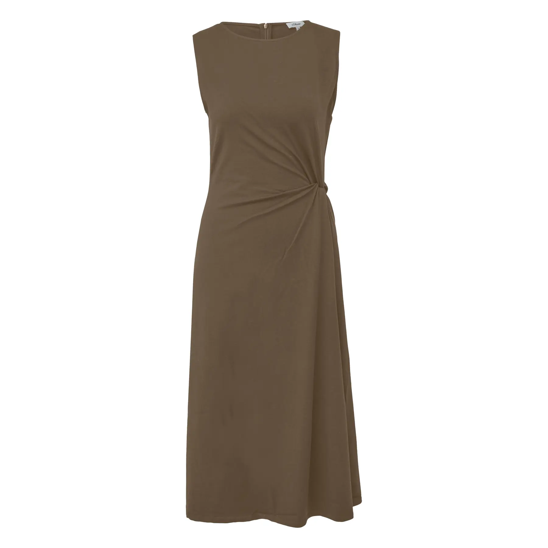 Midi-Jersey-Kleid mit Rundhalsausschnitt für Damen s.Oliver