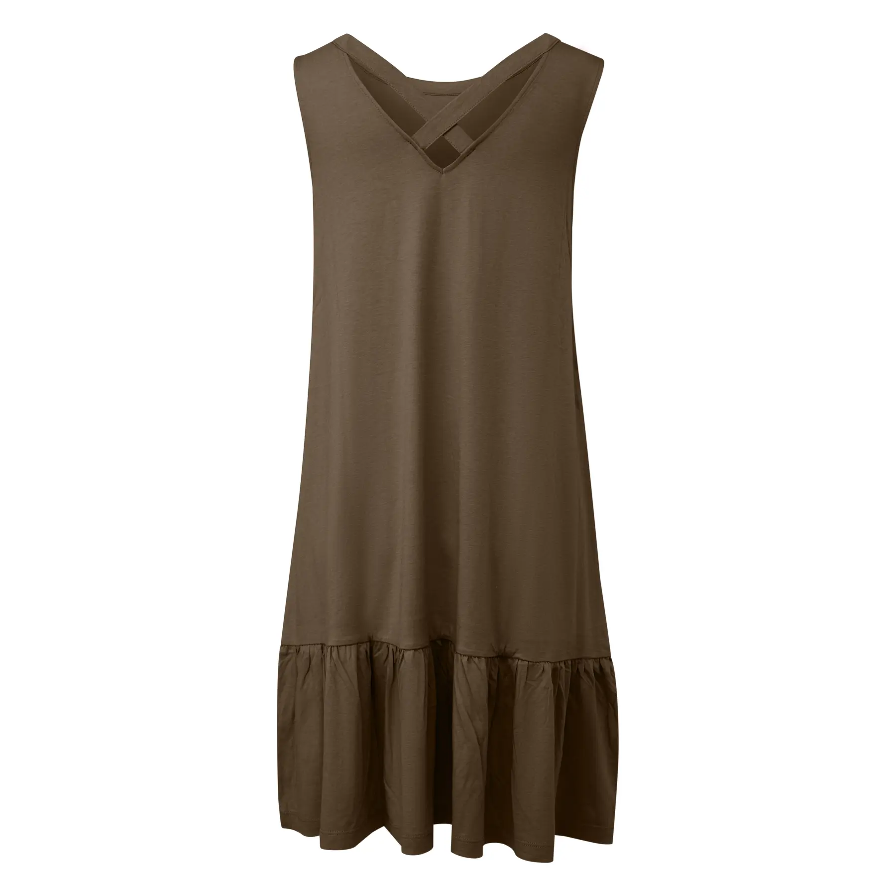 Ärmelloses Jersey-Kleid mit lässigem Schnitt und Rundhalsausschnitt Damen s.Oliver