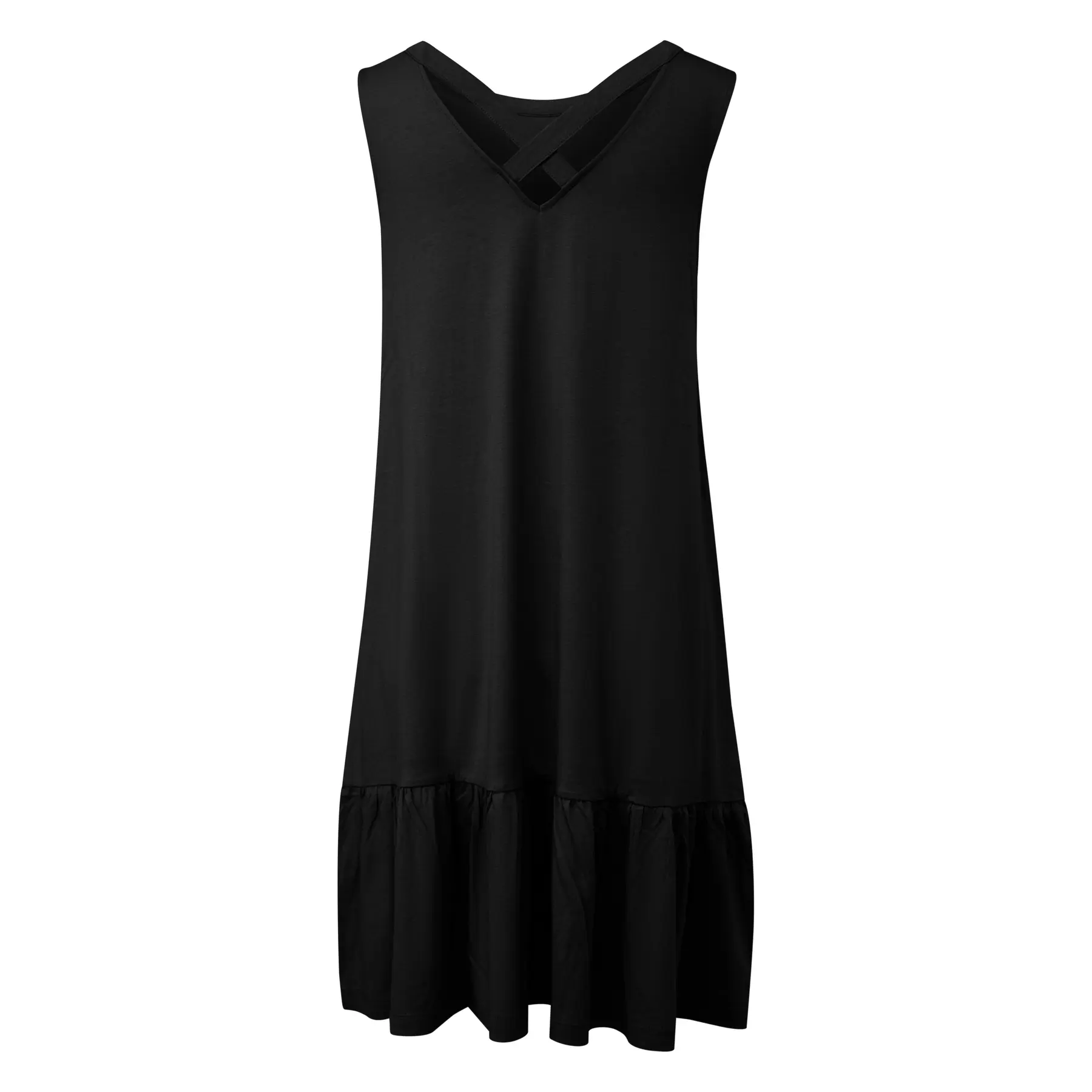 Ärmelloses Jersey-Kleid mit lässigem Schnitt und Rundhalsausschnitt Damen s.Oliver