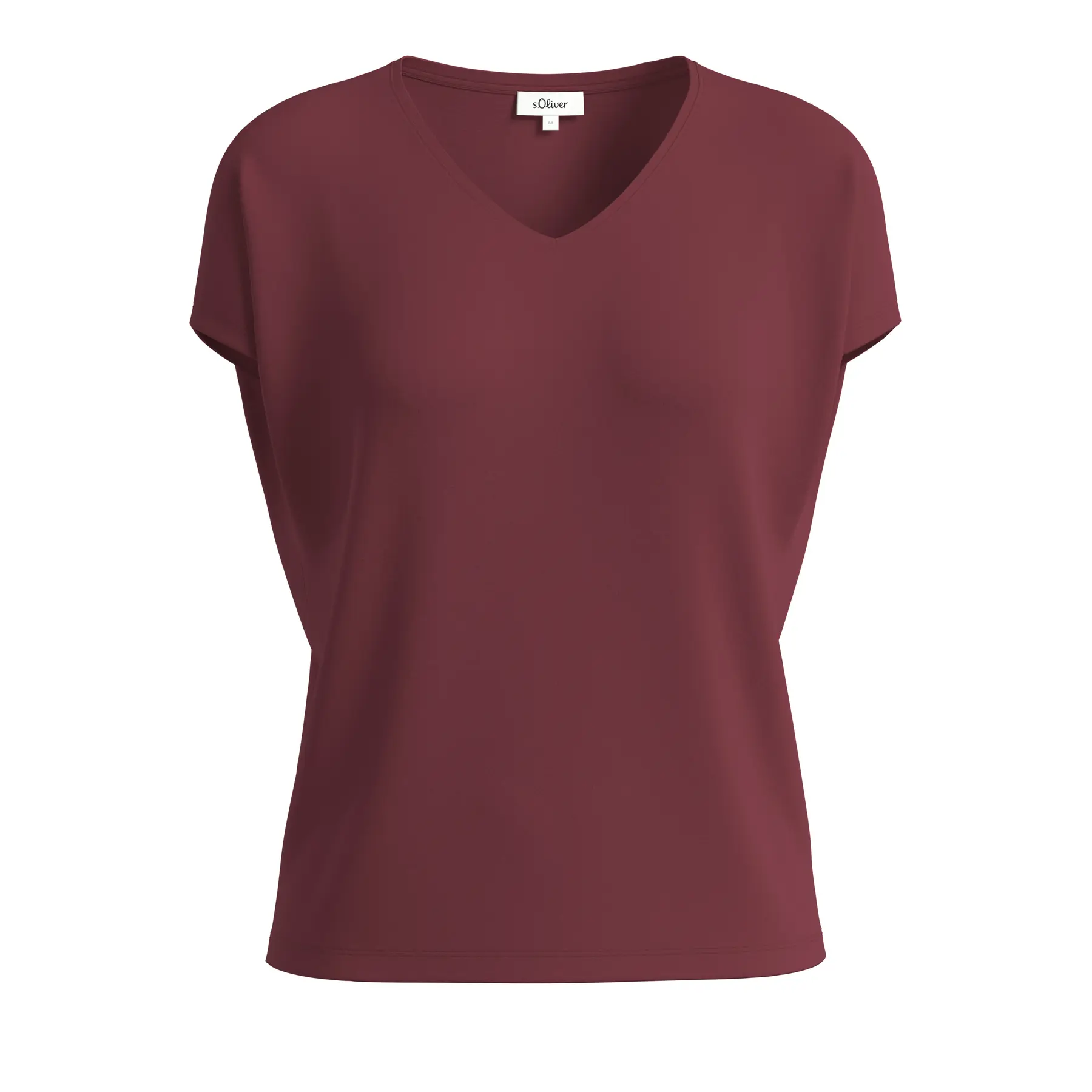 Ärmelloses V-Ausschnitt T-Shirt aus weichem Viskose-Mix Damen s.Oliver