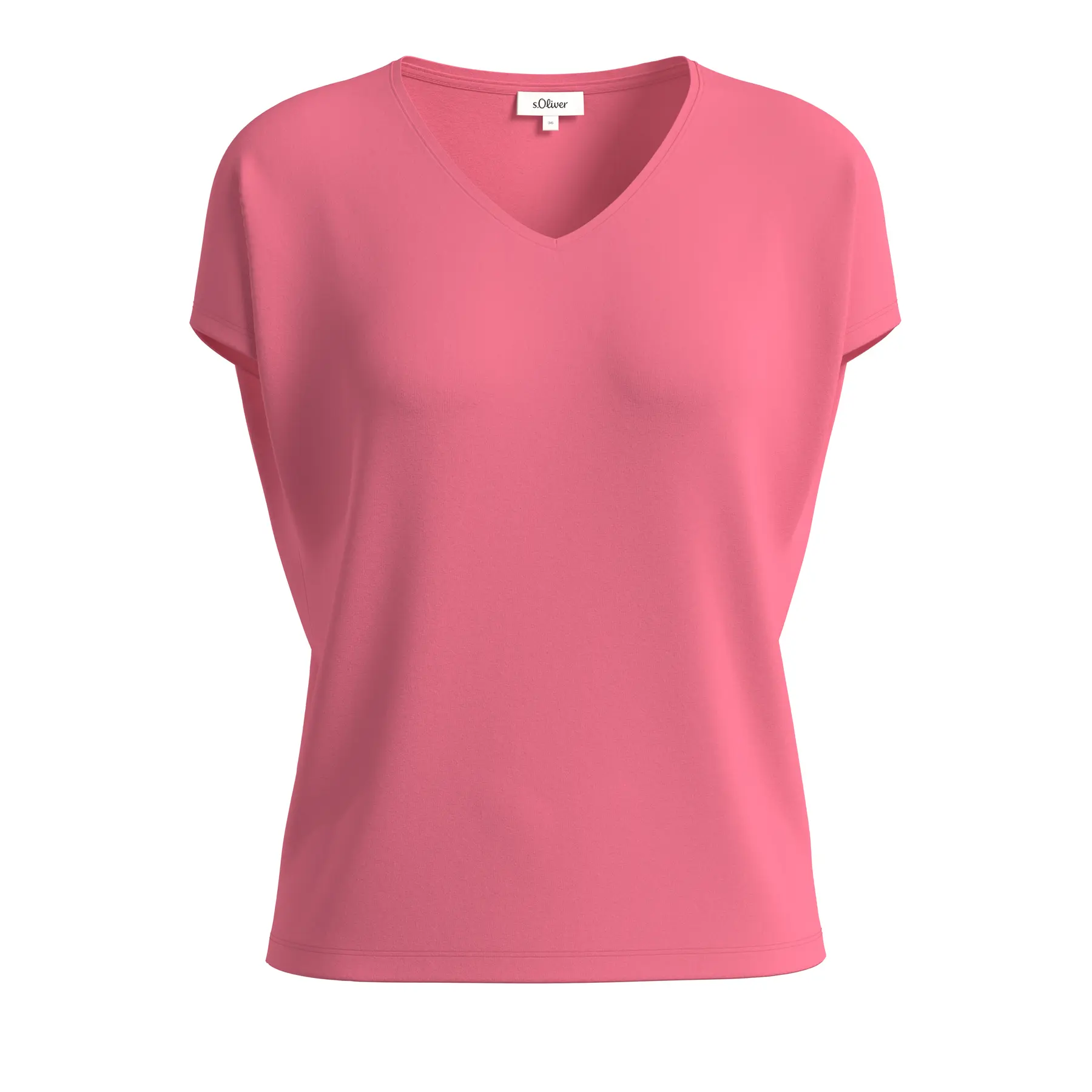 Ärmelloses V-Ausschnitt T-Shirt aus weichem Viskose-Mix Damen s.Oliver