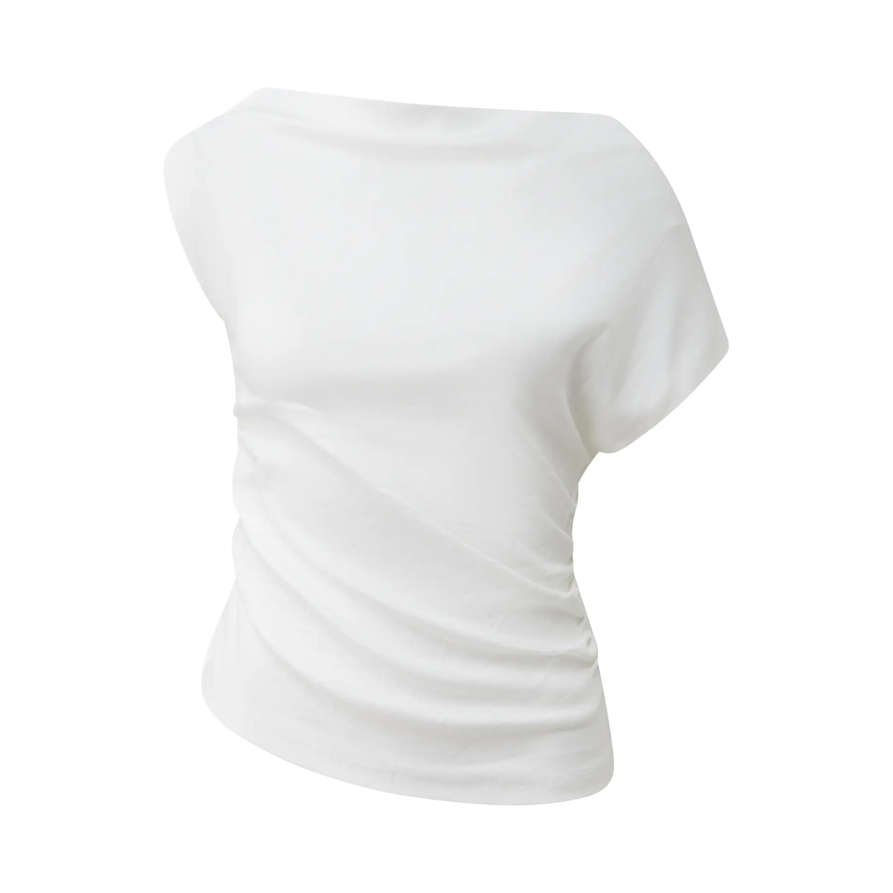 Ärmelloses Jersey-Shirt mit Rüschen und asymmetrischem Ausschnitt für Damen s.Oliver