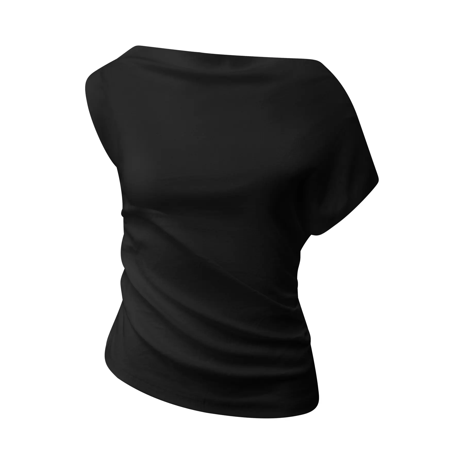 Ärmelloses Jersey-Shirt mit Rüschen und asymmetrischem Ausschnitt für Damen s.Oliver