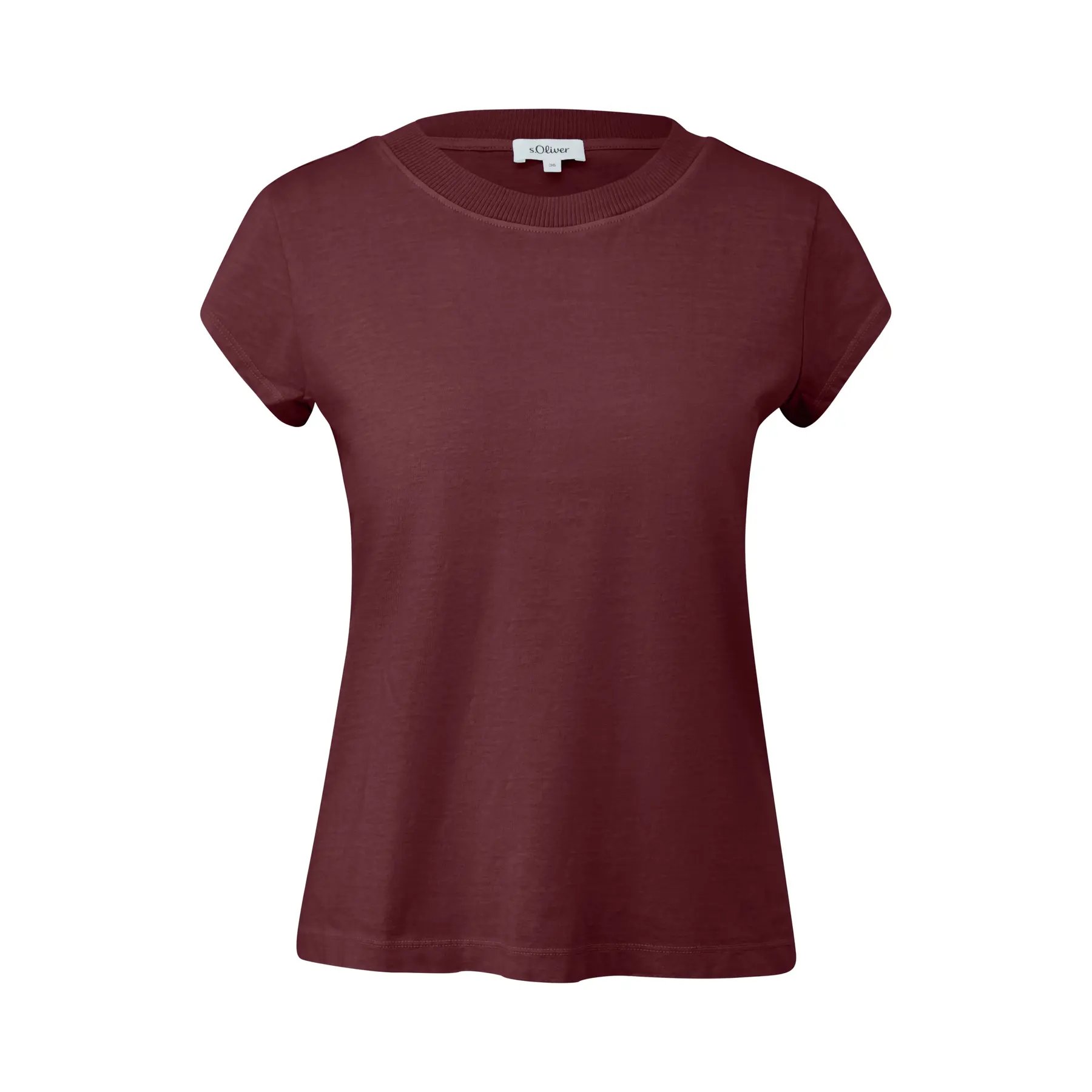 Soft Round Neck Cotton Jersey T-shirt Women's Size S.Oliver