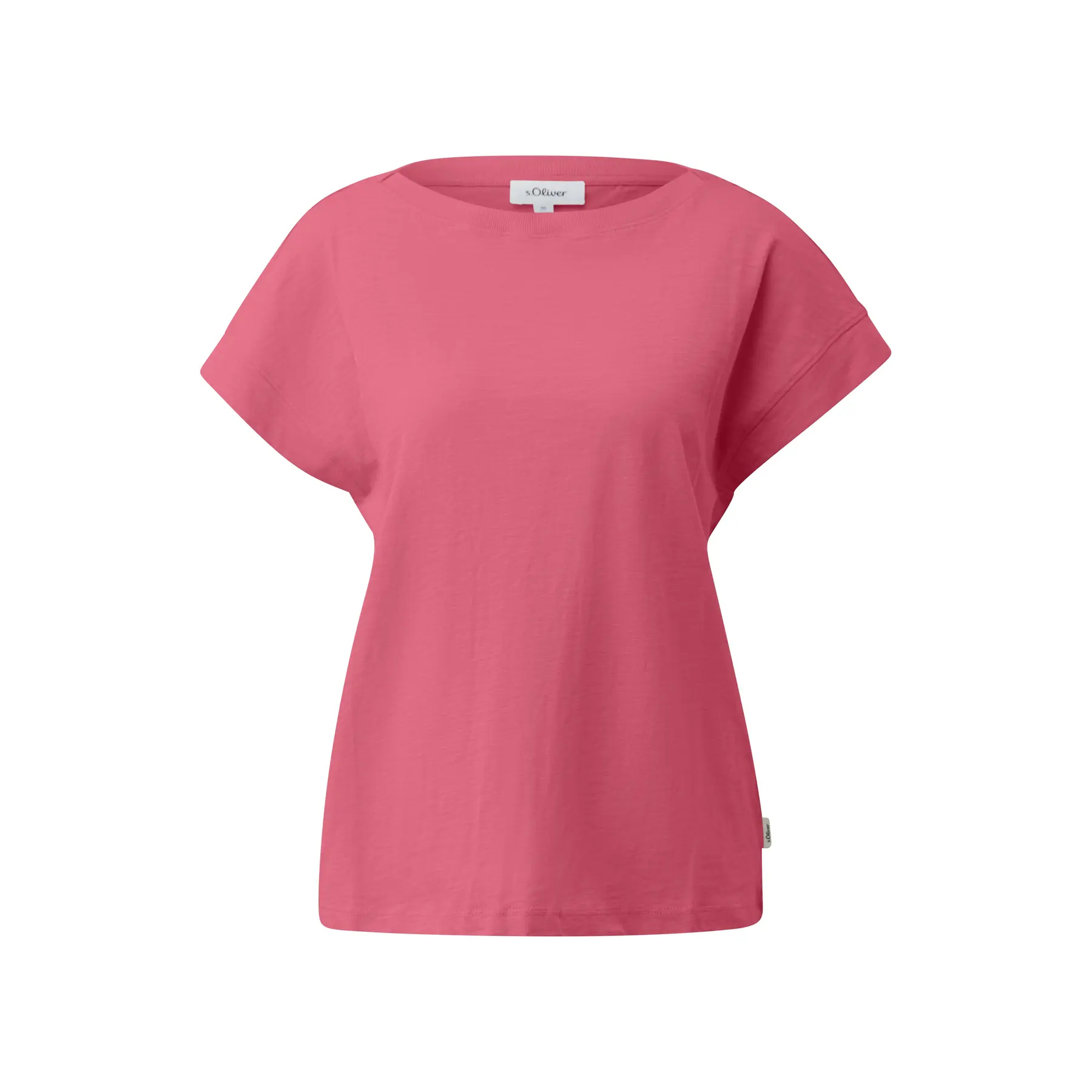 Ärmelloses T-Shirt aus meliertem Stoff, lässiger Schnitt und runder Ausschnitt für Damen s.Oliver