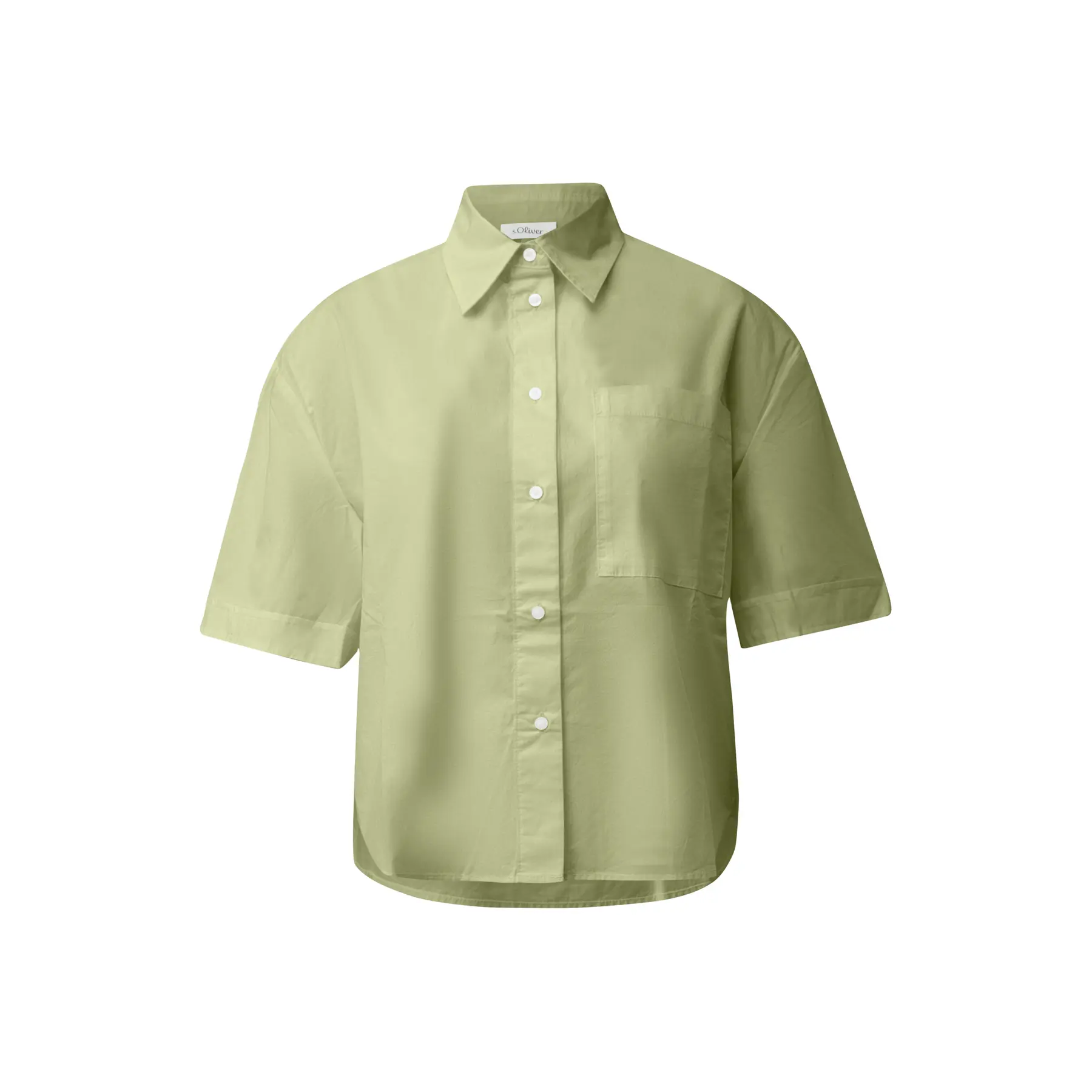 Damen Baumwollbluse mit Hemdkragen und Brusttasche s.Oliver