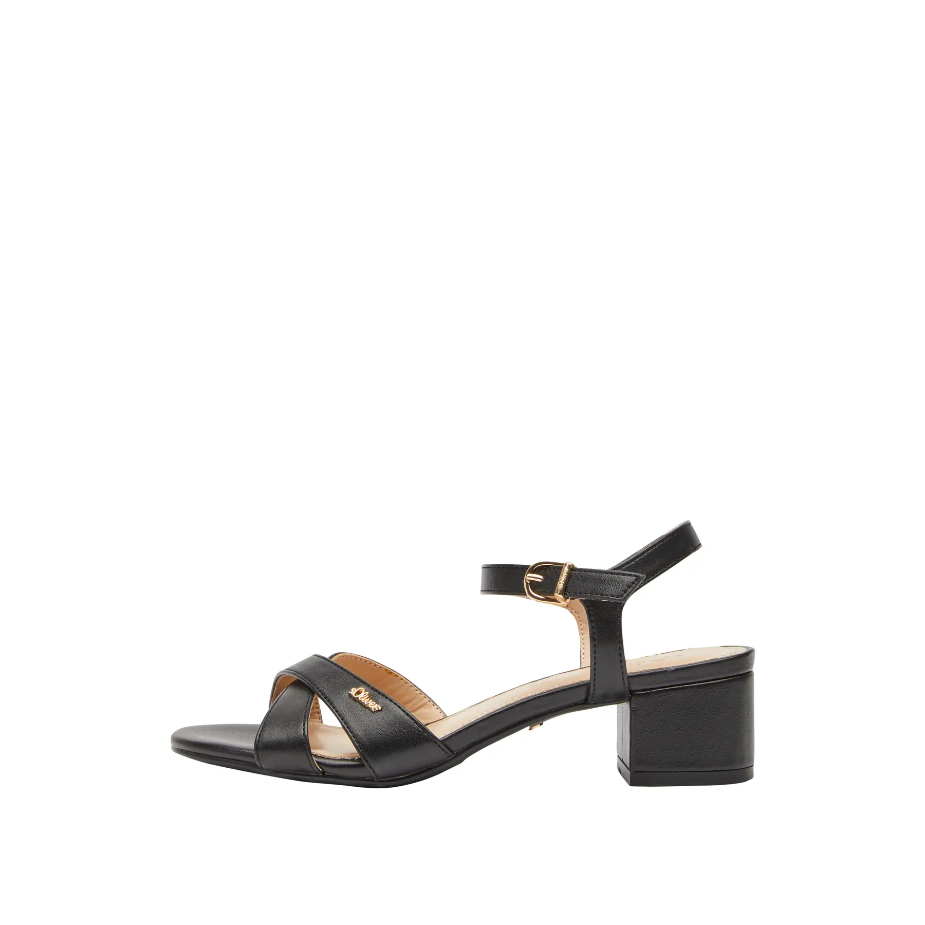 Scarpe con tacco quadrato effetto pelle donna