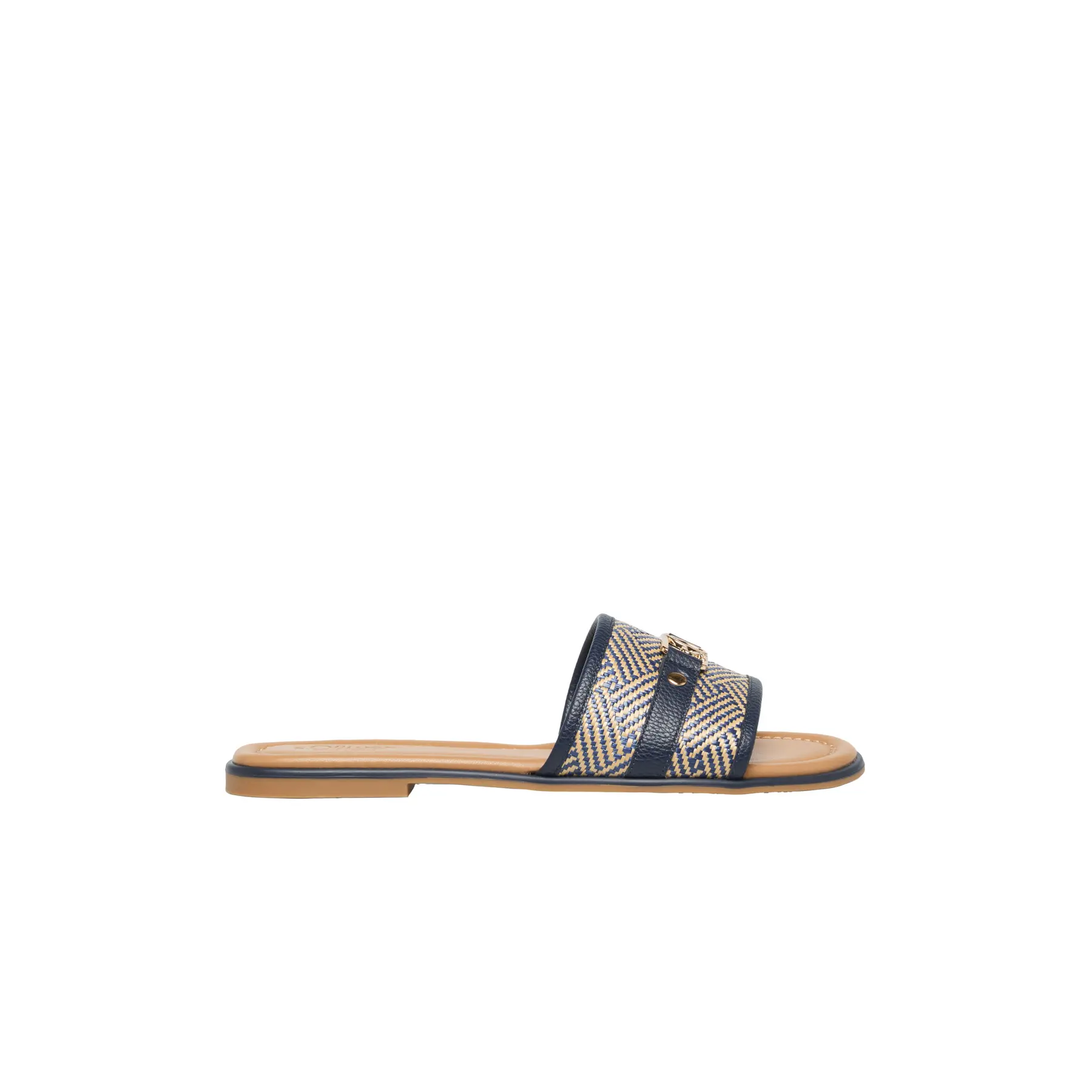 Mule con rivetto logo donna