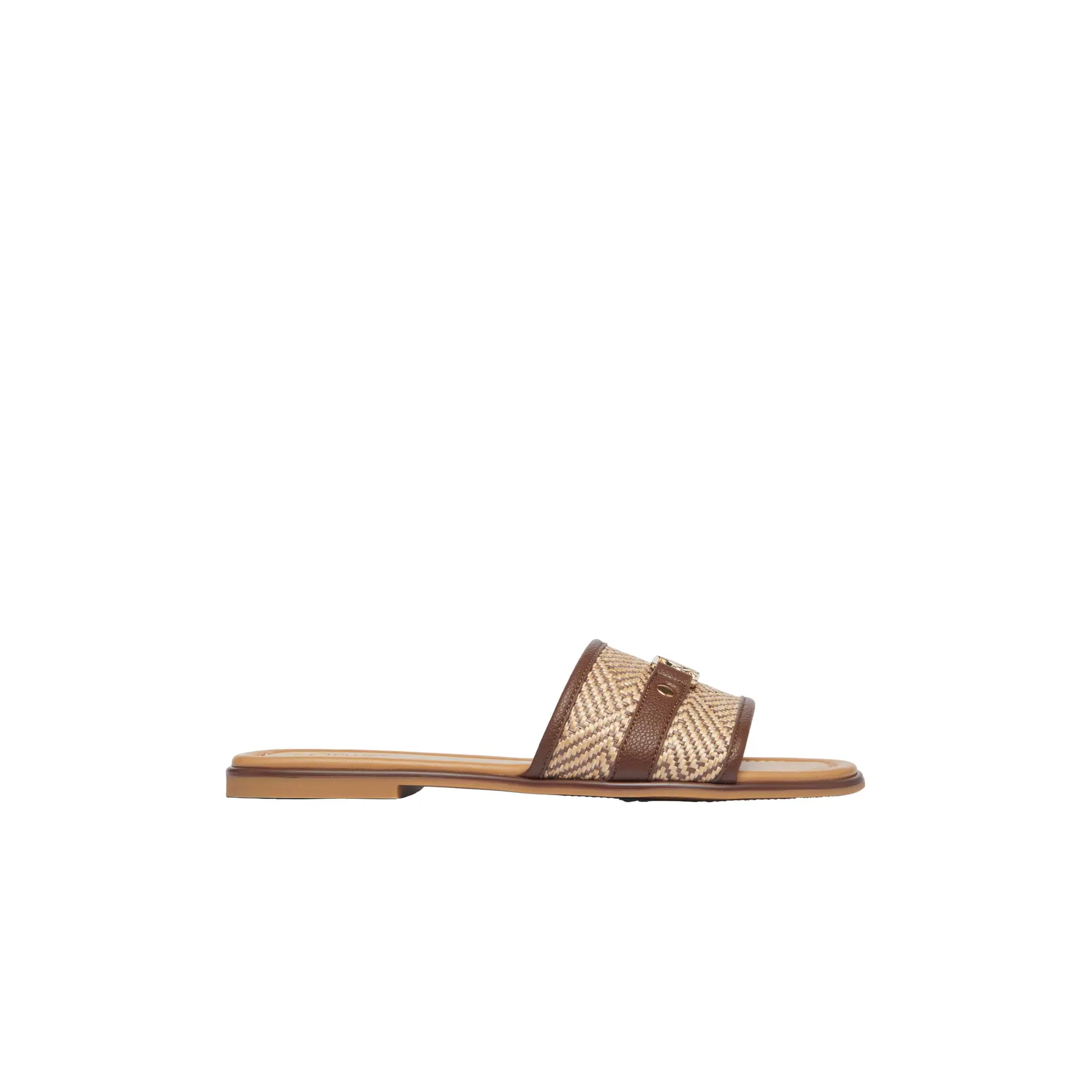 Mule con rivetto logo donna