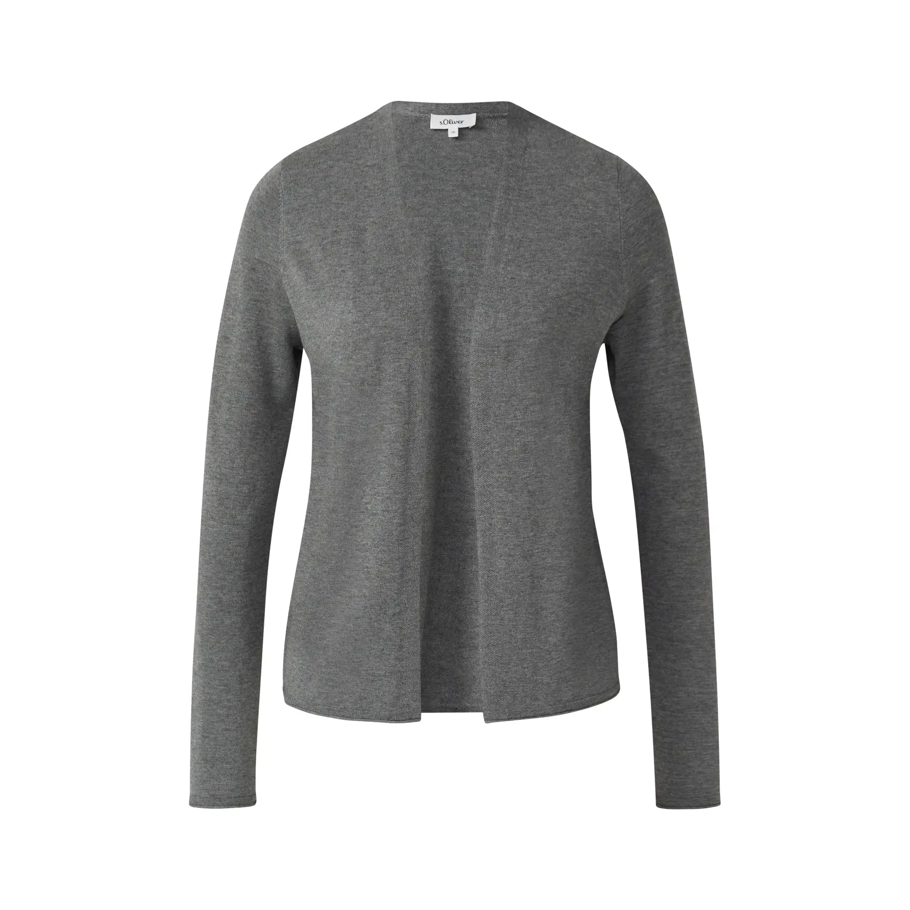 Feinstrick-Cardigan mit Rollsaum am Saum für Damen s.Oliver