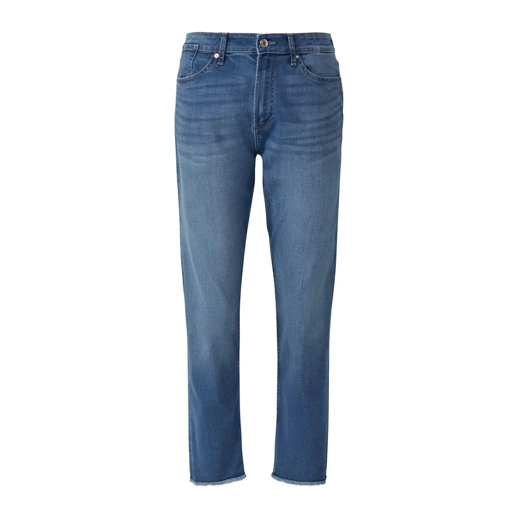Damen Jeans Knöchellang Freizeit mit konischer Passform und offener Saum s.Oliver